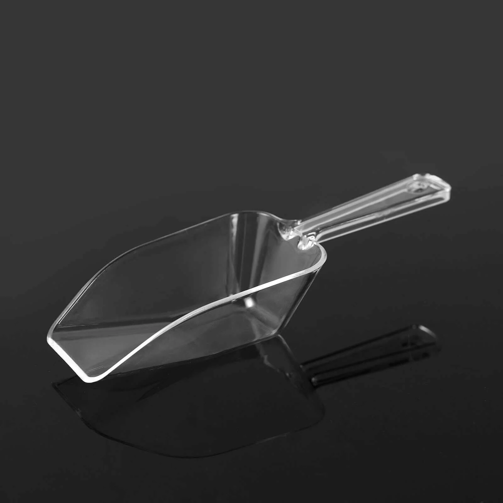 6-Pack Plastic Candy Scoops 6" Kitchen Ice Scoop Design Clear - Disposable Supplies for Candy Buffets - Image 8