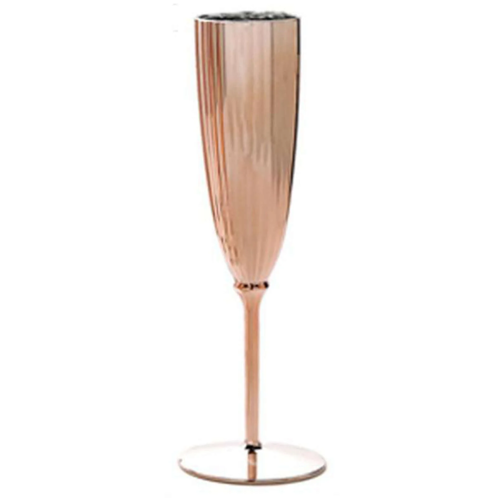 6-Pack Plastic Champagne Flutes 5oz Metallic Rose Gold - Stylish Disposable Champagne Glasses for Cocktail Parties & Receptions - Image 13