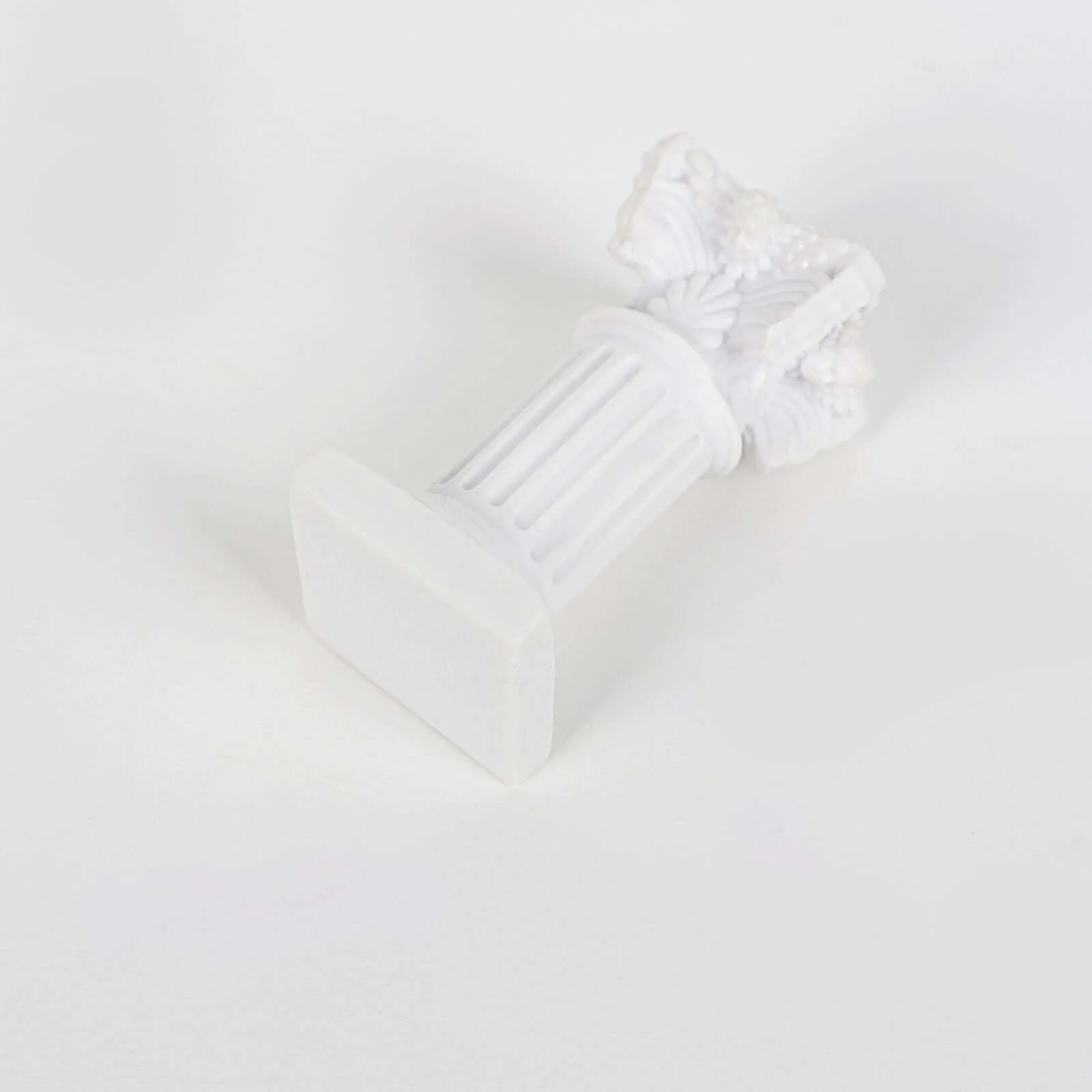 6-Pack Resin Roman Column Pillar Pedestal Candle Holders 2.5", Antique White Greek Statue Candlestick Holder Stands - Sturdy Decorative Design - Image 11