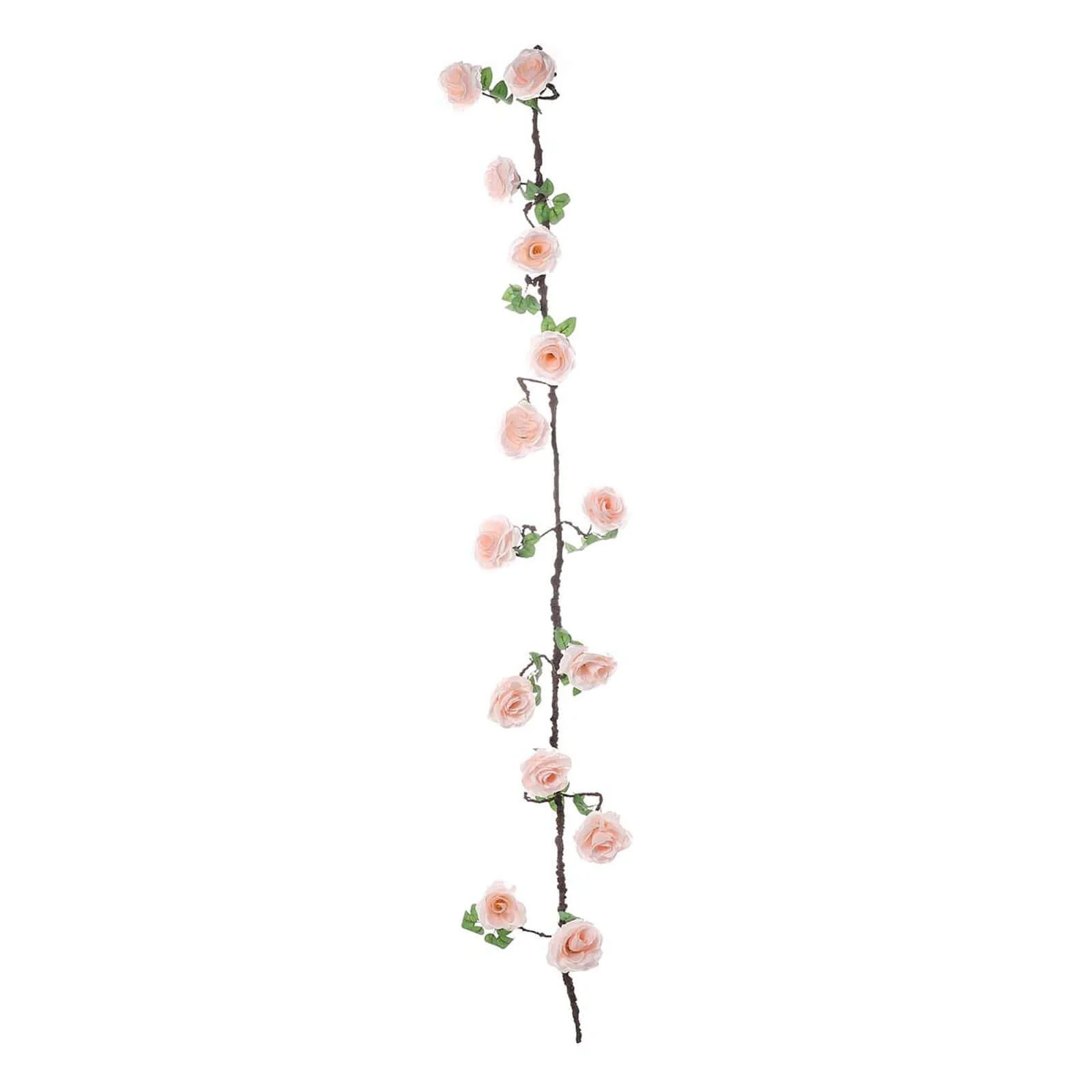 Blush Artificial Silk Rose Hanging Flower Garland Vine 6ft - Image 8