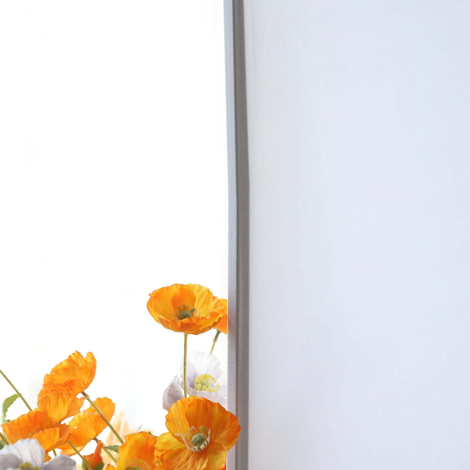 Matte White Spandex Fitted Wedding Arch Cover For Round Top Chiara Backdrop Stand 6ft - Image 13