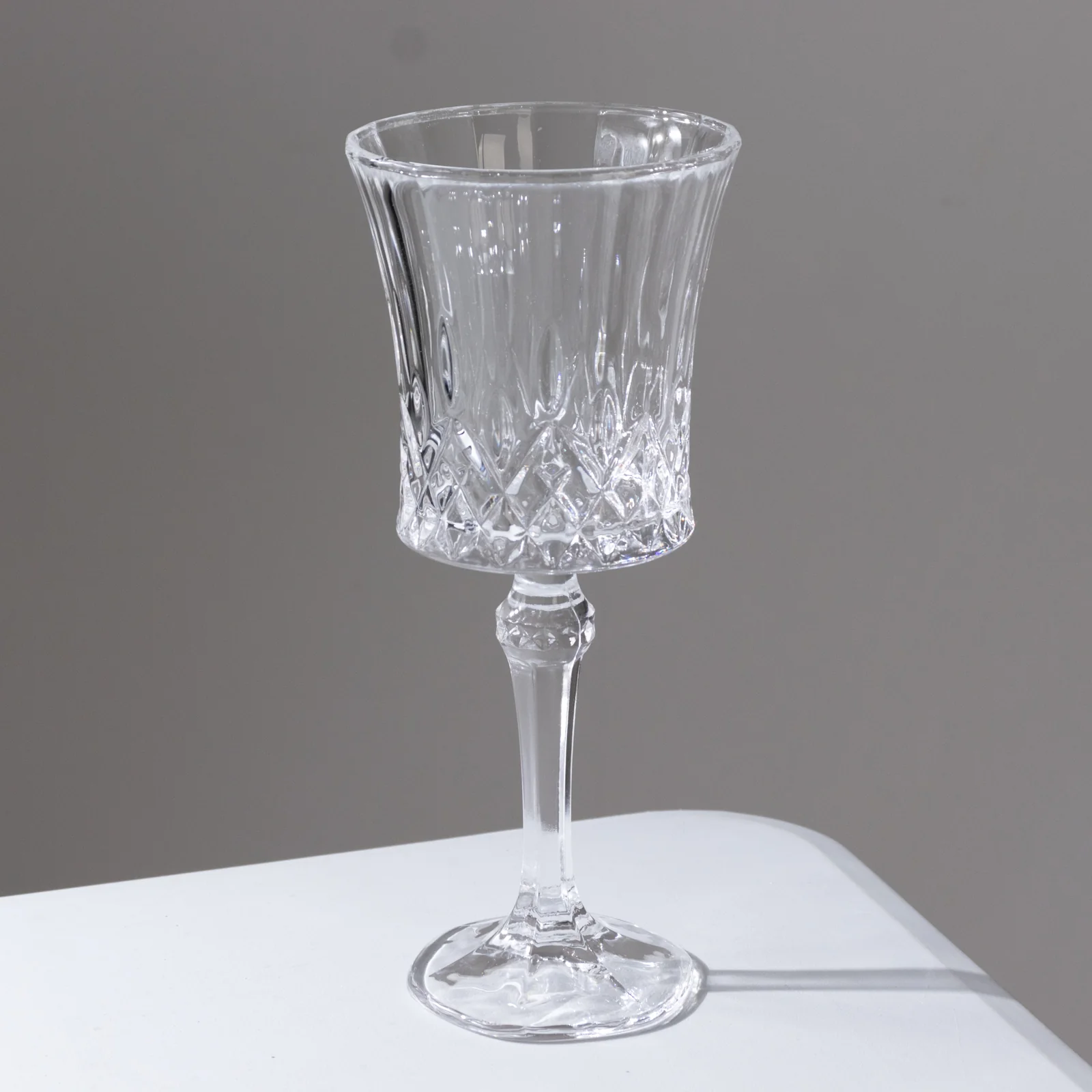 6 Pack Crystal Cut Glass Goblets 9oz Clear – Elegant Vintage Wine, Water & Cocktail Glasses for Table Settings - Image 7