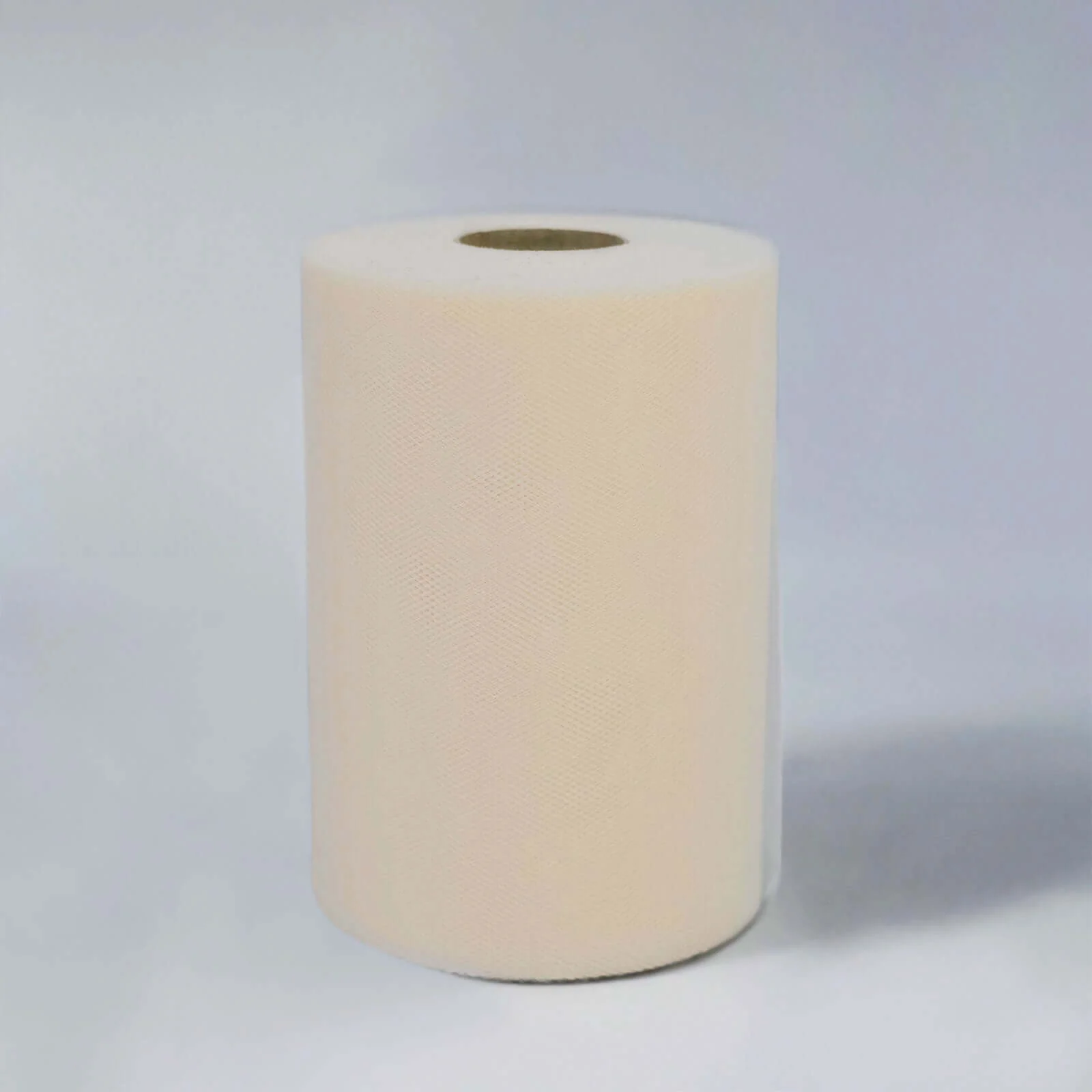 Beige Tulle Fabric Bolt, Sheer Fabric Spool Roll For Crafts 6"x100 Yards