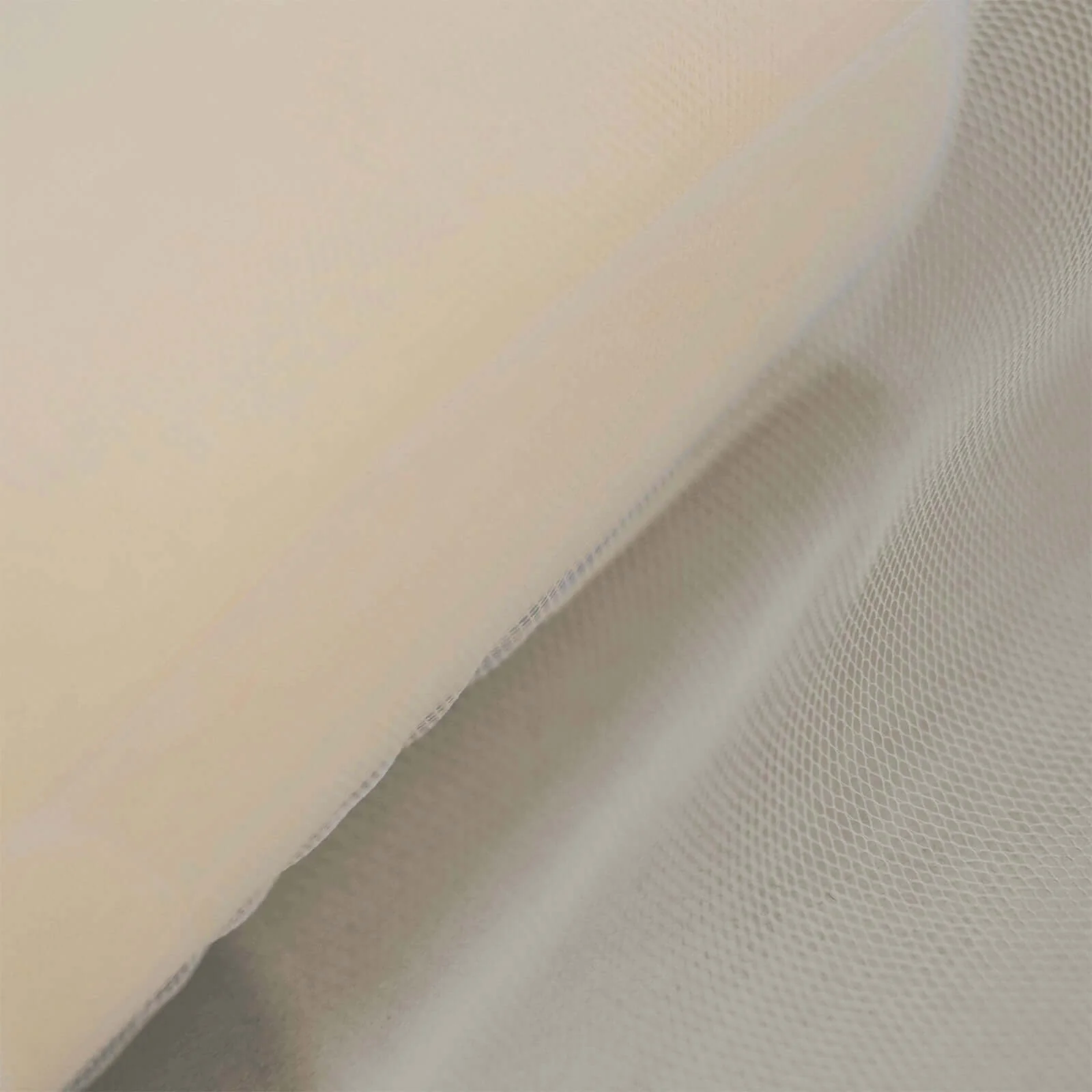 Beige Tulle Fabric Bolt, Sheer Fabric Spool Roll For Crafts 6"x100 Yards - Image 2