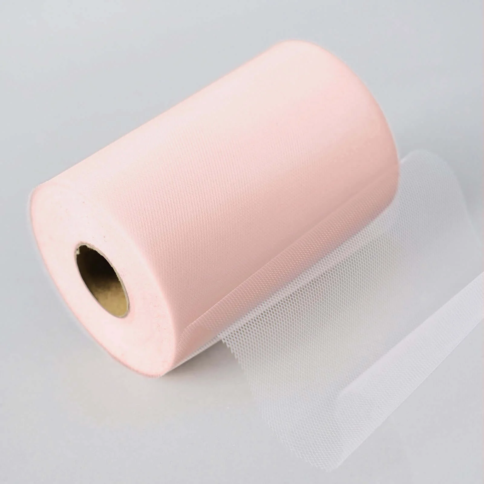 Blush Tulle Fabric Bolt, Sheer Fabric Spool Roll For Crafts 6"x100 Yards - Image 11