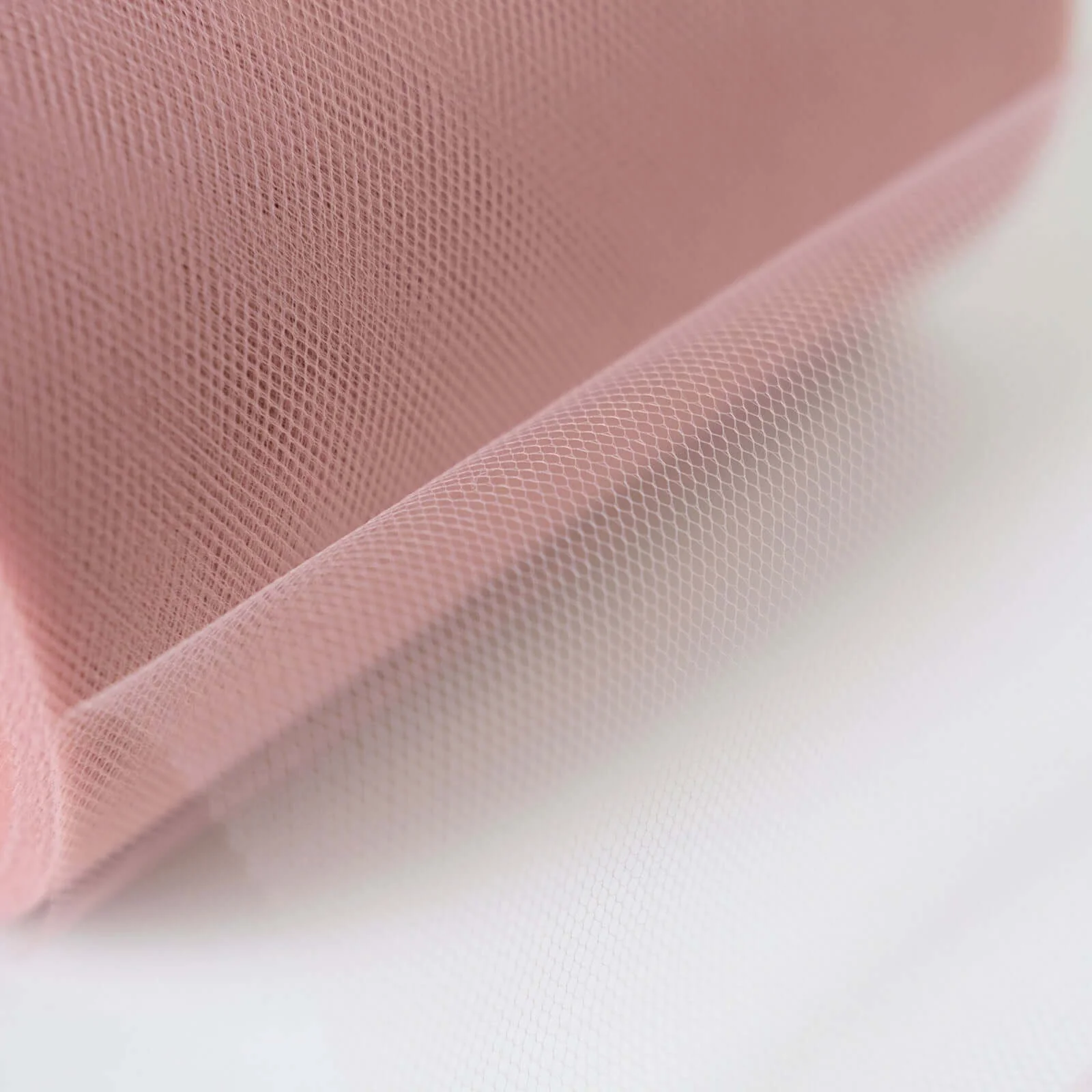 Dusty Rose Tulle Fabric Bolt, Sheer Fabric Spool Roll For Crafts 6"x100 Yards - Image 2