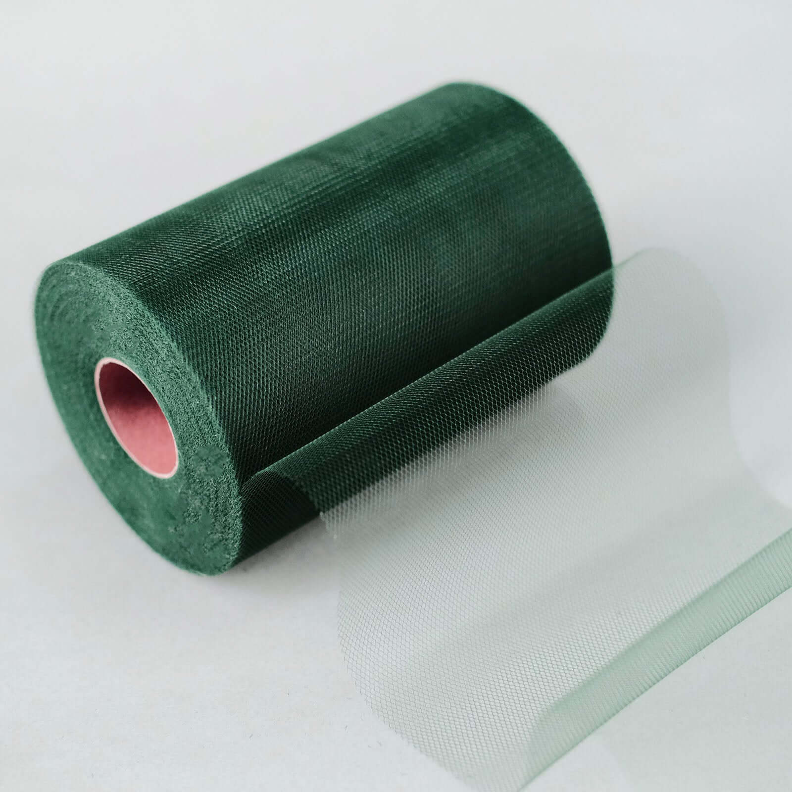 Hunter Emerald Green Tulle Fabric Bolt, Sheer Fabric Spool Roll For Crafts 6"x100 Yards - Image 9