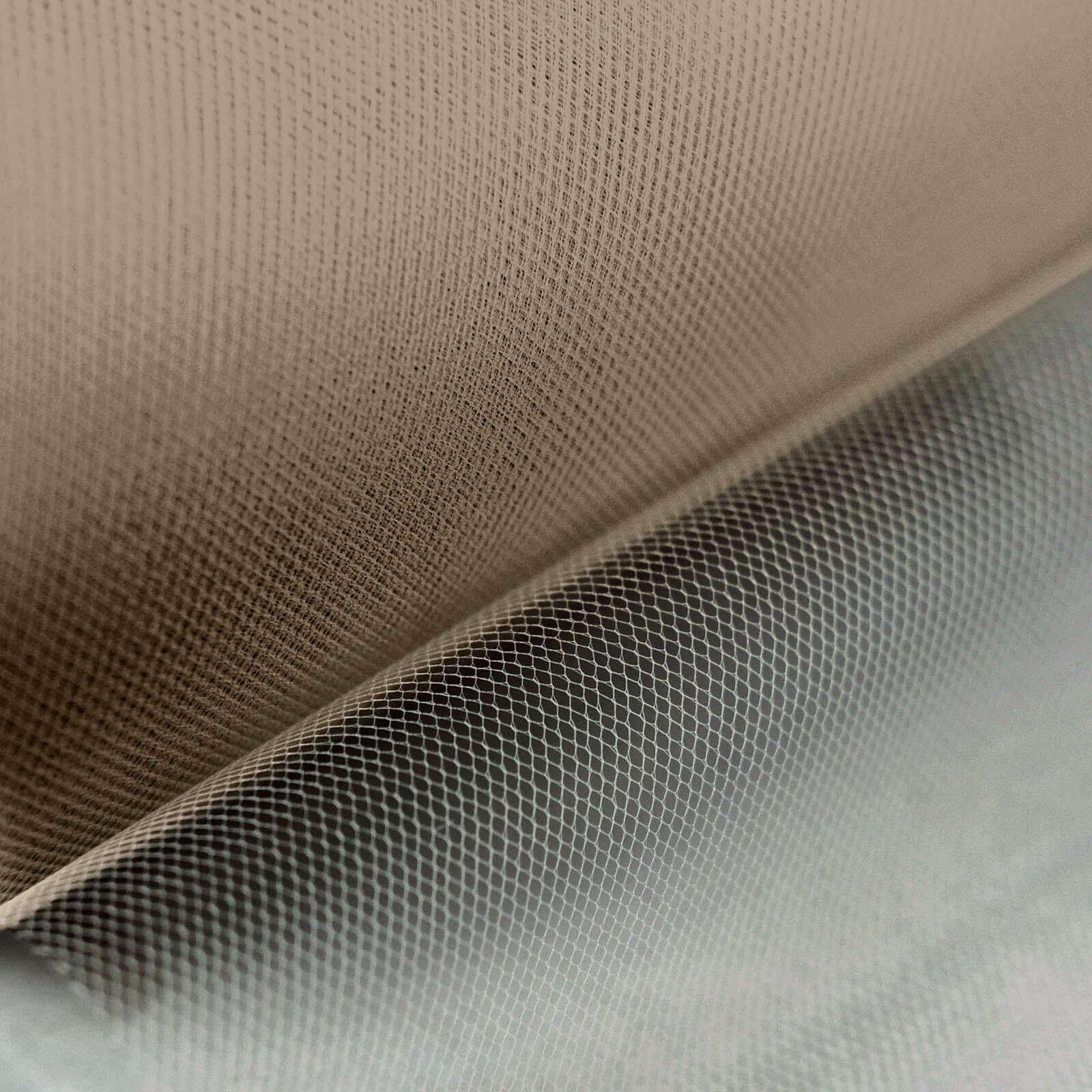 Taupe Tulle Fabric Bolt, Sheer Fabric Spool Roll For Crafts 6"x100 Yards - Image 2