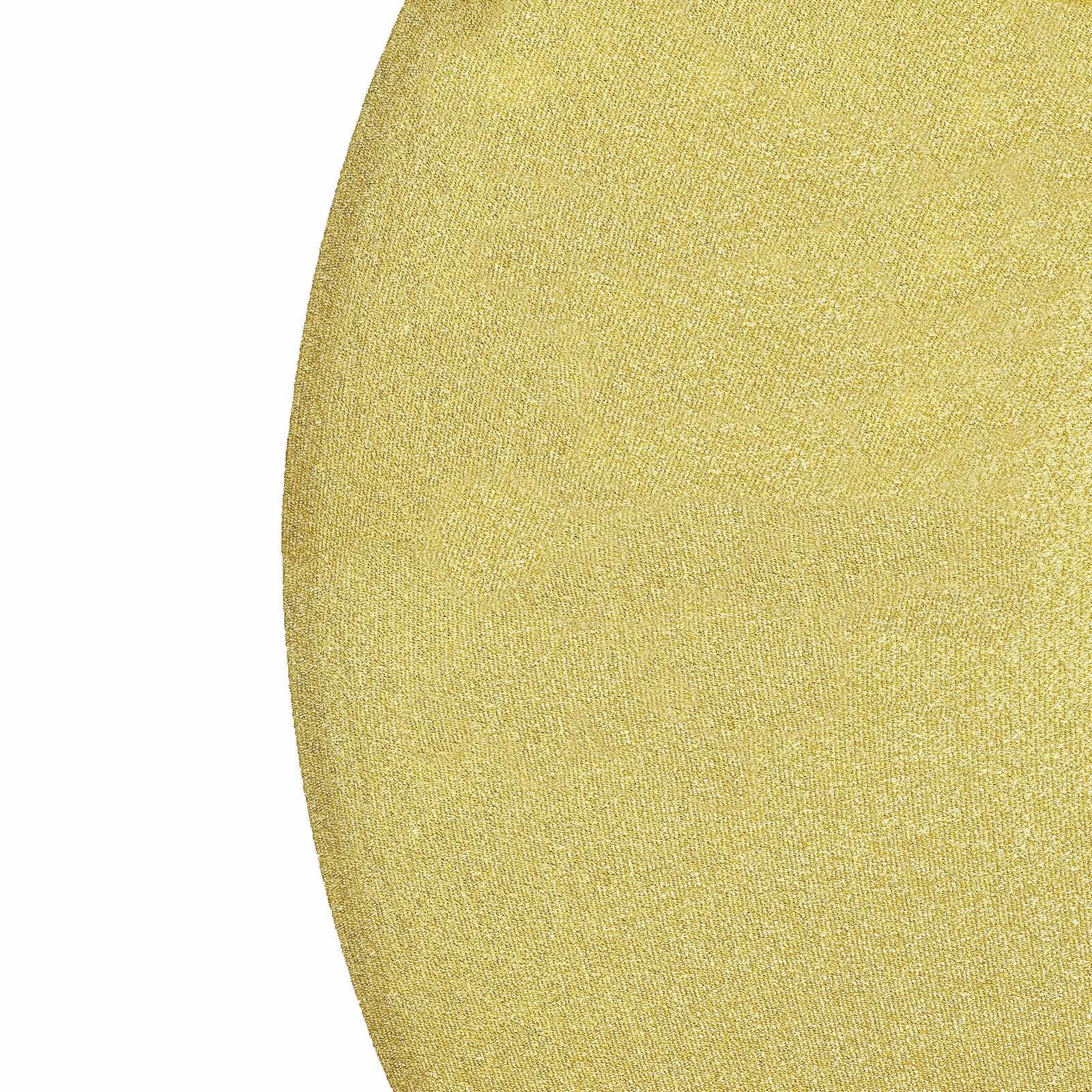 Champagne Metallic Shimmer Tinsel Spandex Party Photo Backdrop, 2-Sided Round Wedding Arch Cover 7.5ft - Image 12