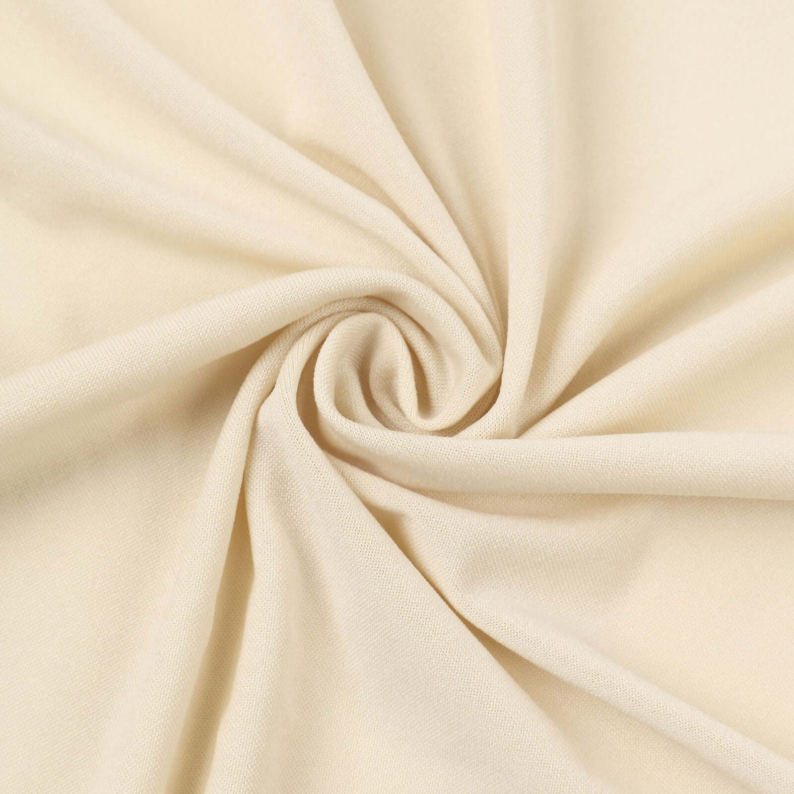 Matte Beige Round Spandex Fit Wedding Backdrop Stand Cover 7.5ft - Image 8