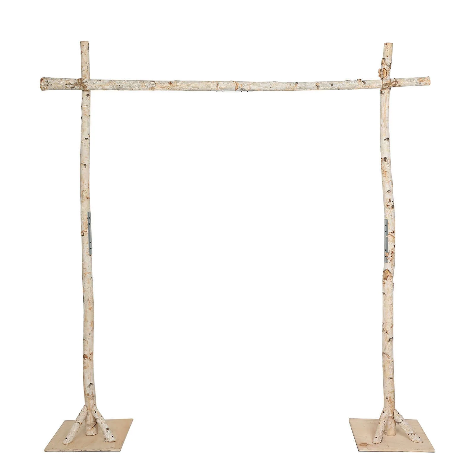Rustic Natural Birchwood Square Wedding Ceremony Backdrop Stand 7.5ft - Image 7