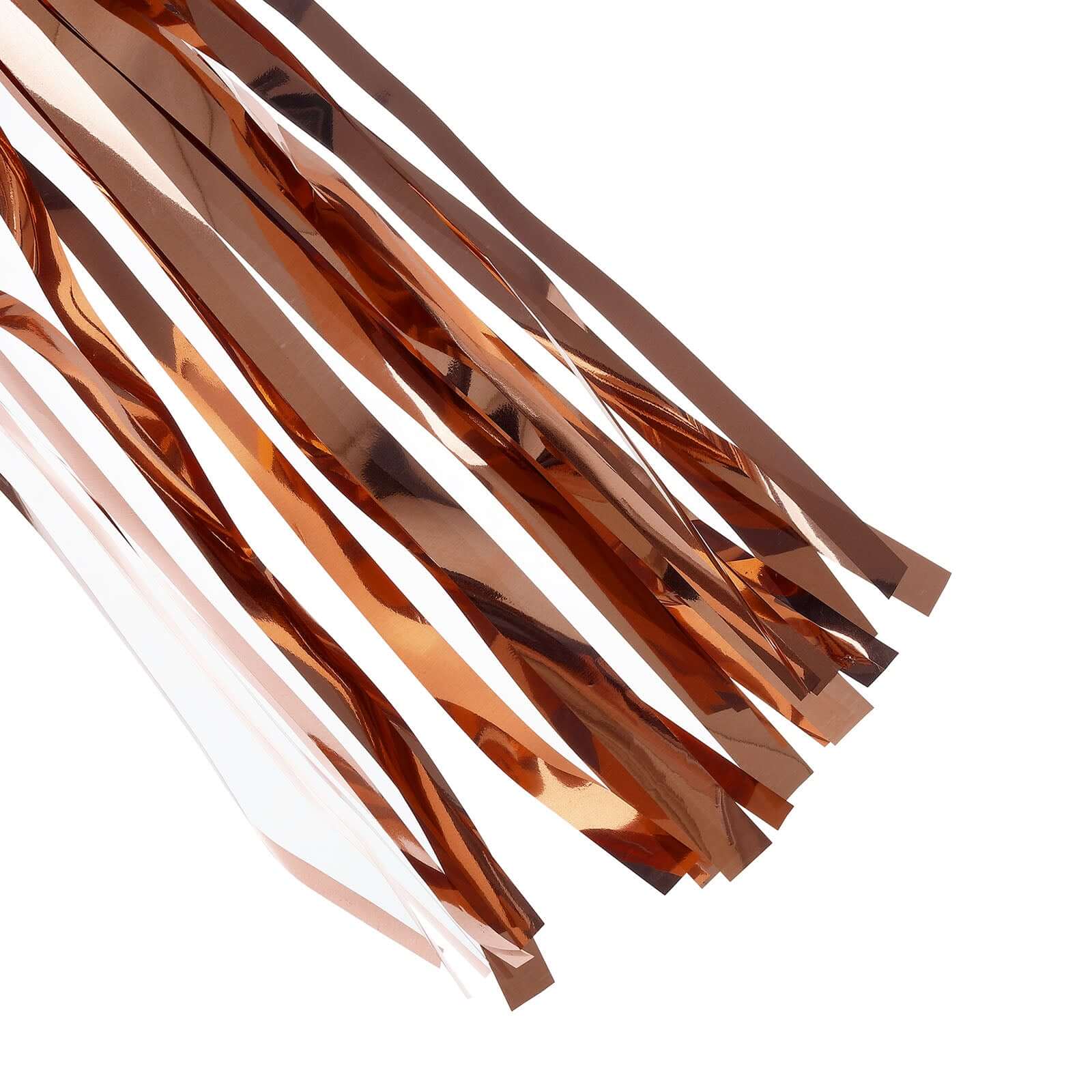 Rose Gold Hanging Foil Tassel Garland, Metallic Tinsel Fringe Banner Party Streamer Backdrop Decorations 7.5ft Long - Image 13
