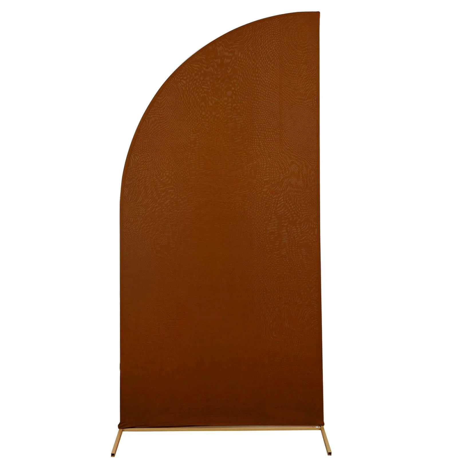 Cinnamon Brown Fitted Spandex Half Moon Wedding Arch Cover, Custom Fit Chiara Backdrop Stand Cover 7ft - Image 6