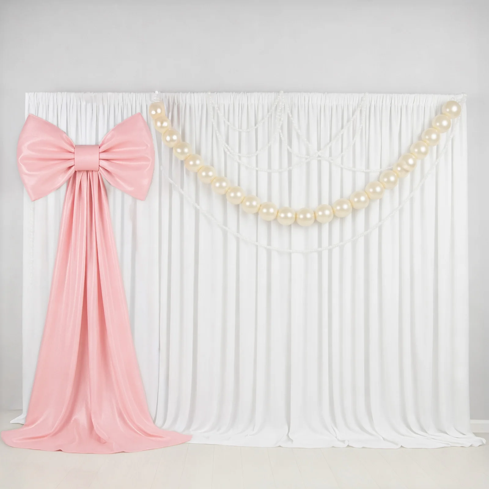 7ft Giant Blush Pink Bow Tie Décor for Weddings, Baby Showers & Events - Image 6