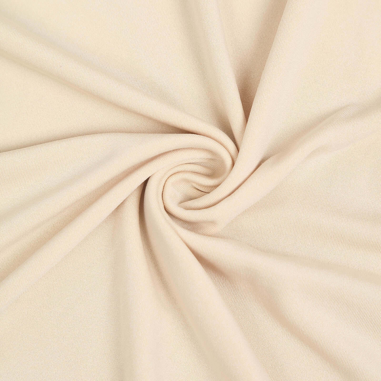 Matte Beige Fitted Spandex Half Moon Wedding Arch Cover, Custom Fit Chiara Backdrop Stand Cover 7ft - Image 8