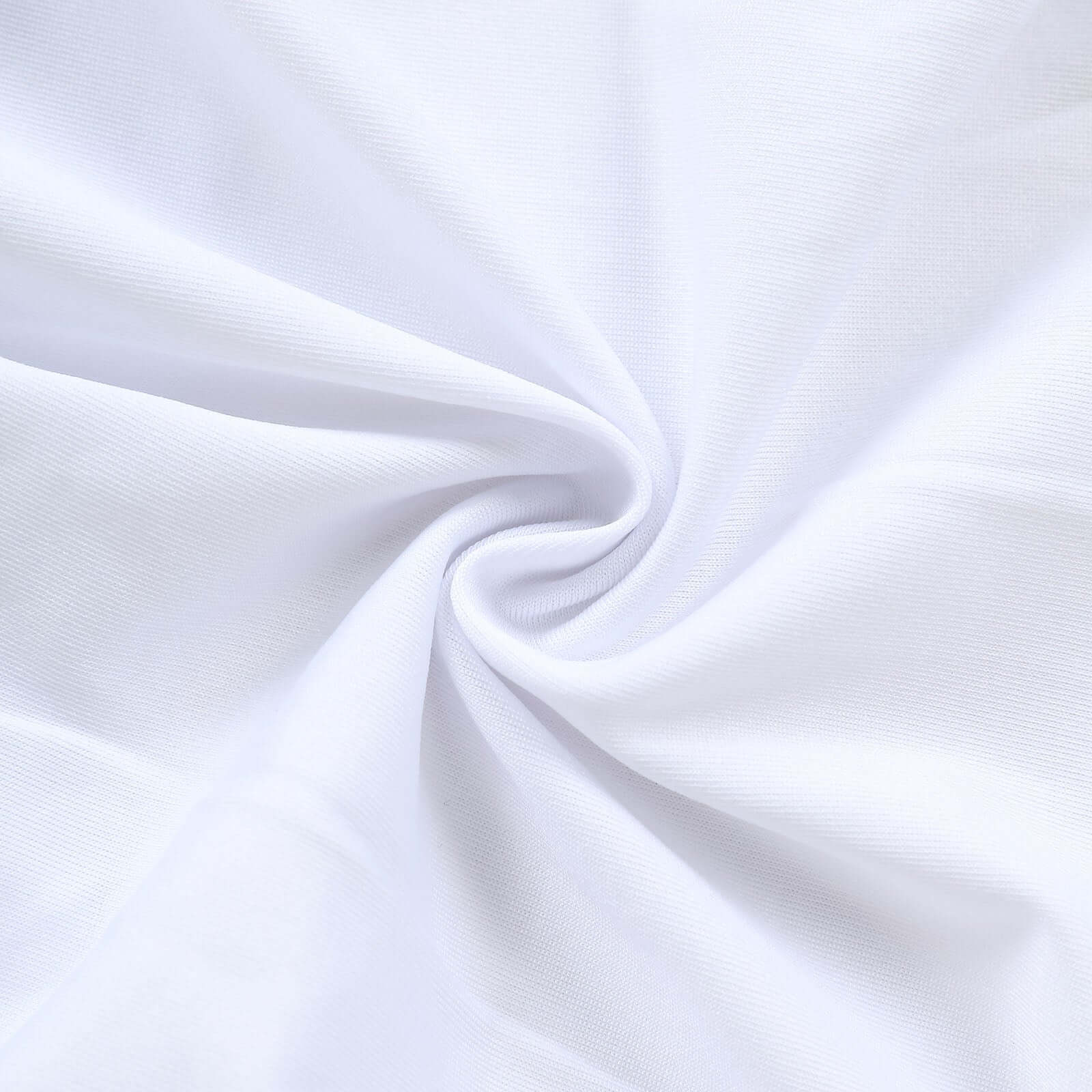 Matte White Spandex Fitted Wedding Arch Cover For Round Top Chiara Backdrop Stand 7ft - Image 8
