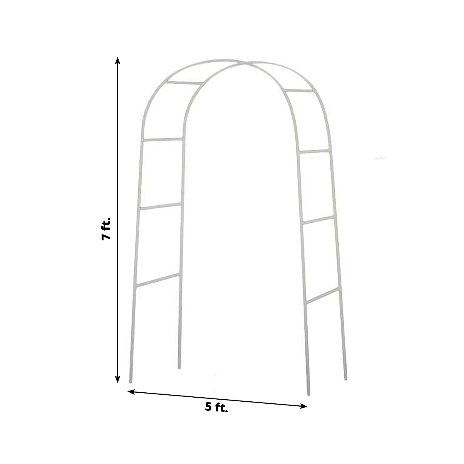 Metal Wedding Arch, Flower Frame Arbor Backdrop Stand 7ft - Image 3