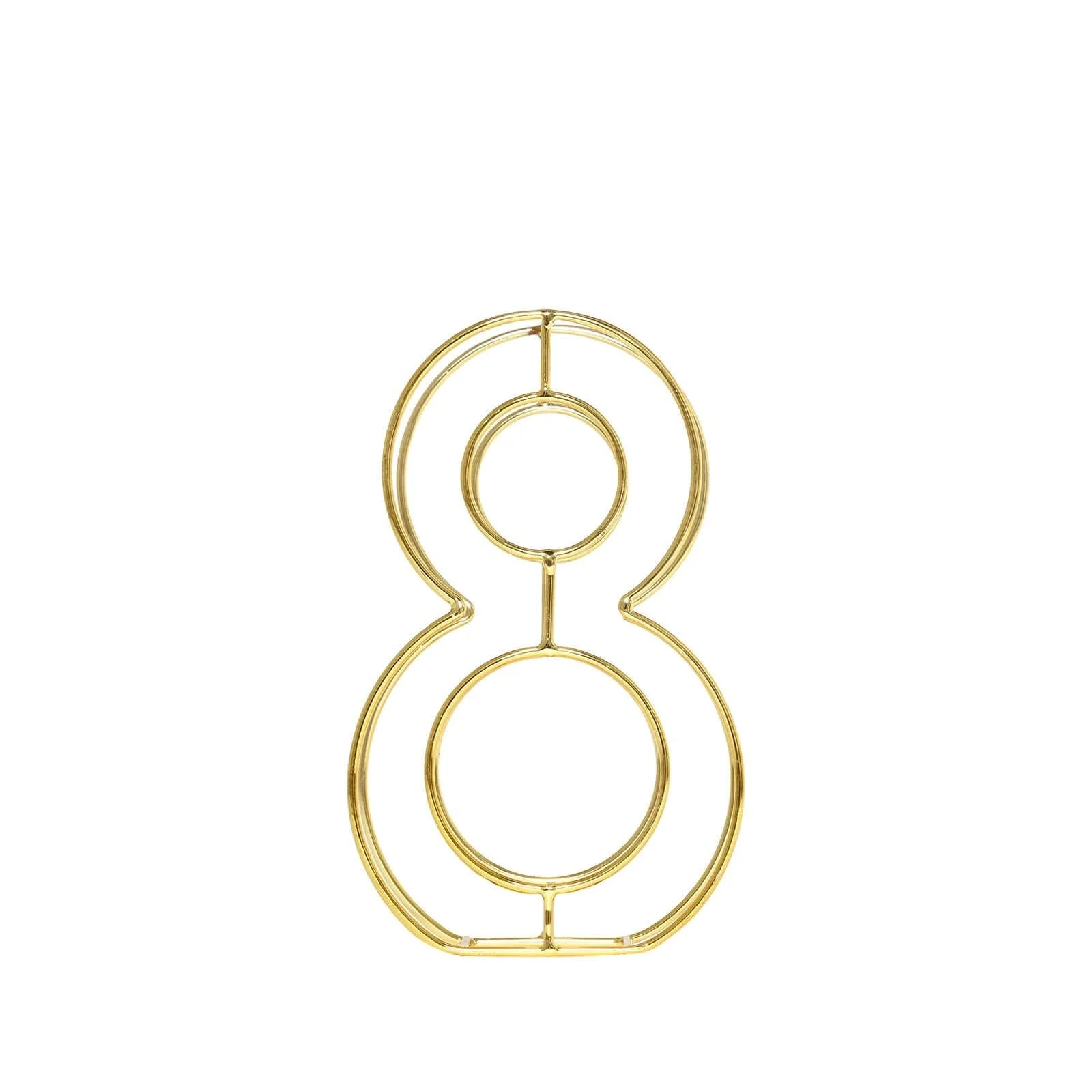 Gold Freestanding 3D Decorative Metal Wire "8" Numbers, Wedding Table Numbers 8" Tall - Image 14