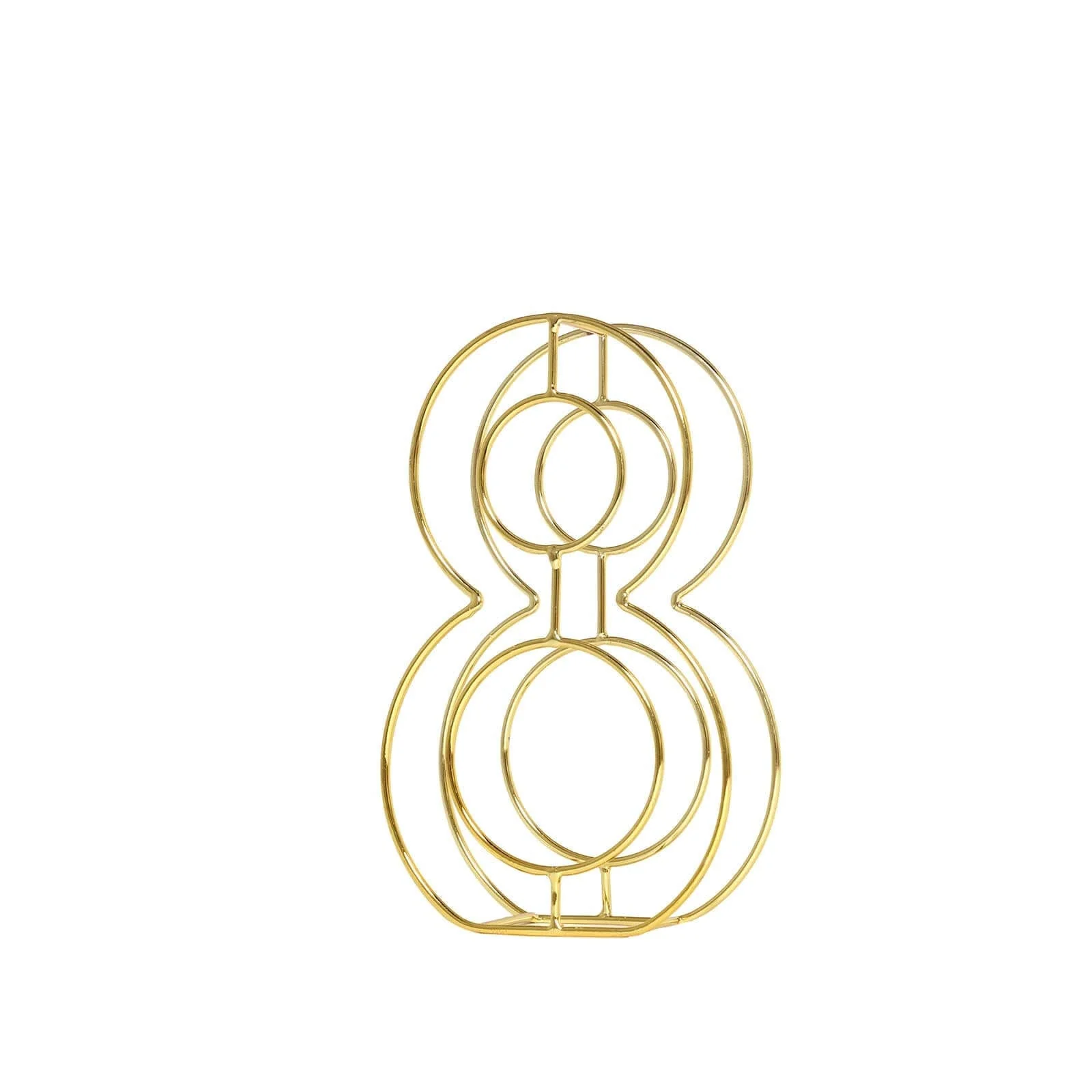 Gold Freestanding 3D Decorative Metal Wire "8" Numbers, Wedding Table Numbers 8" Tall - Image 7
