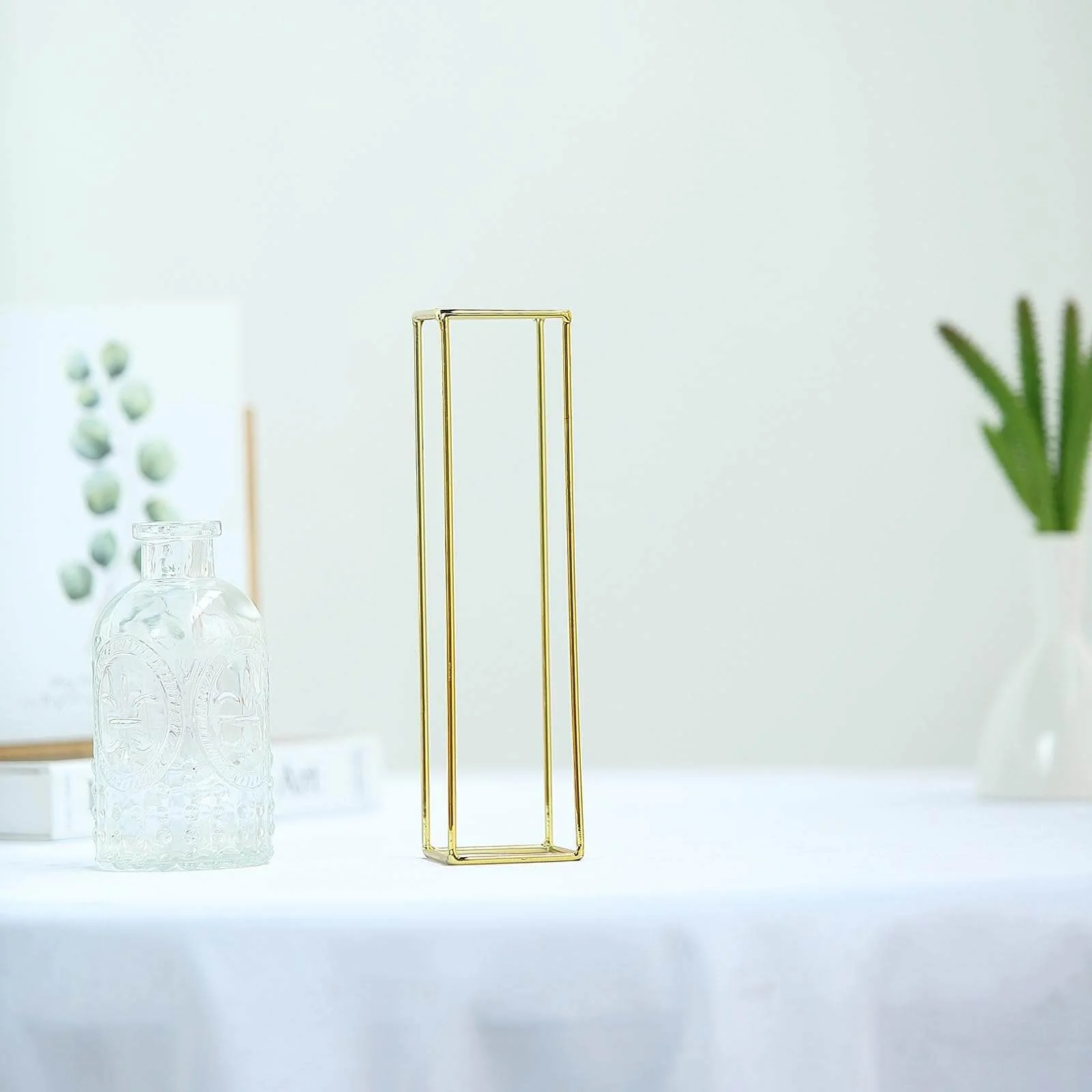 Gold Freestanding 3D Decorative Wire "I" Letter, Wedding Centerpiece 8" Tall - Image 10