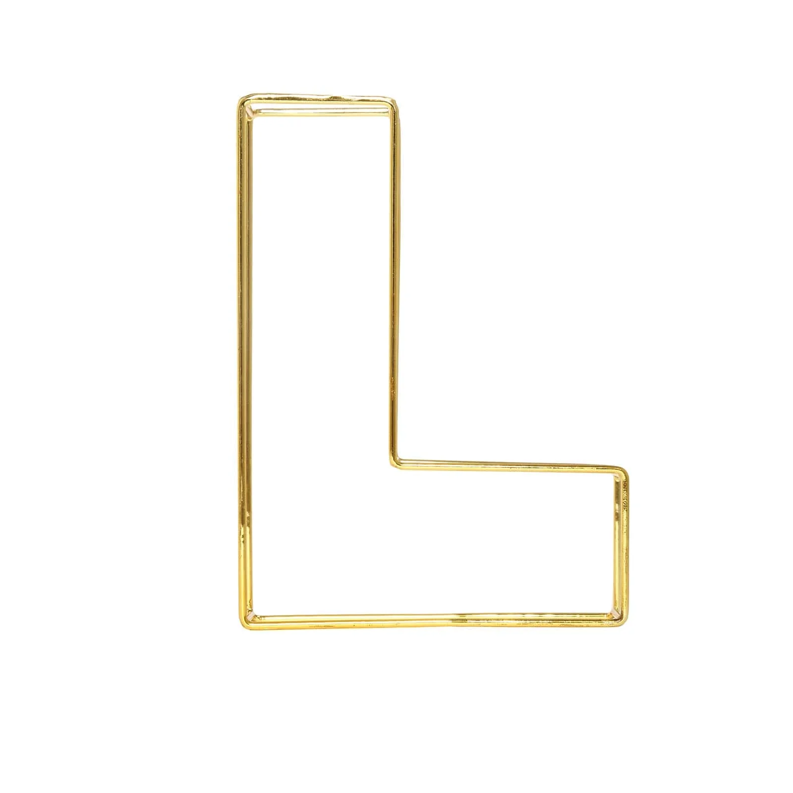 Gold Freestanding 3D Decorative Wire "L" Letter, Wedding Centerpiece 8" Tall - Image 13