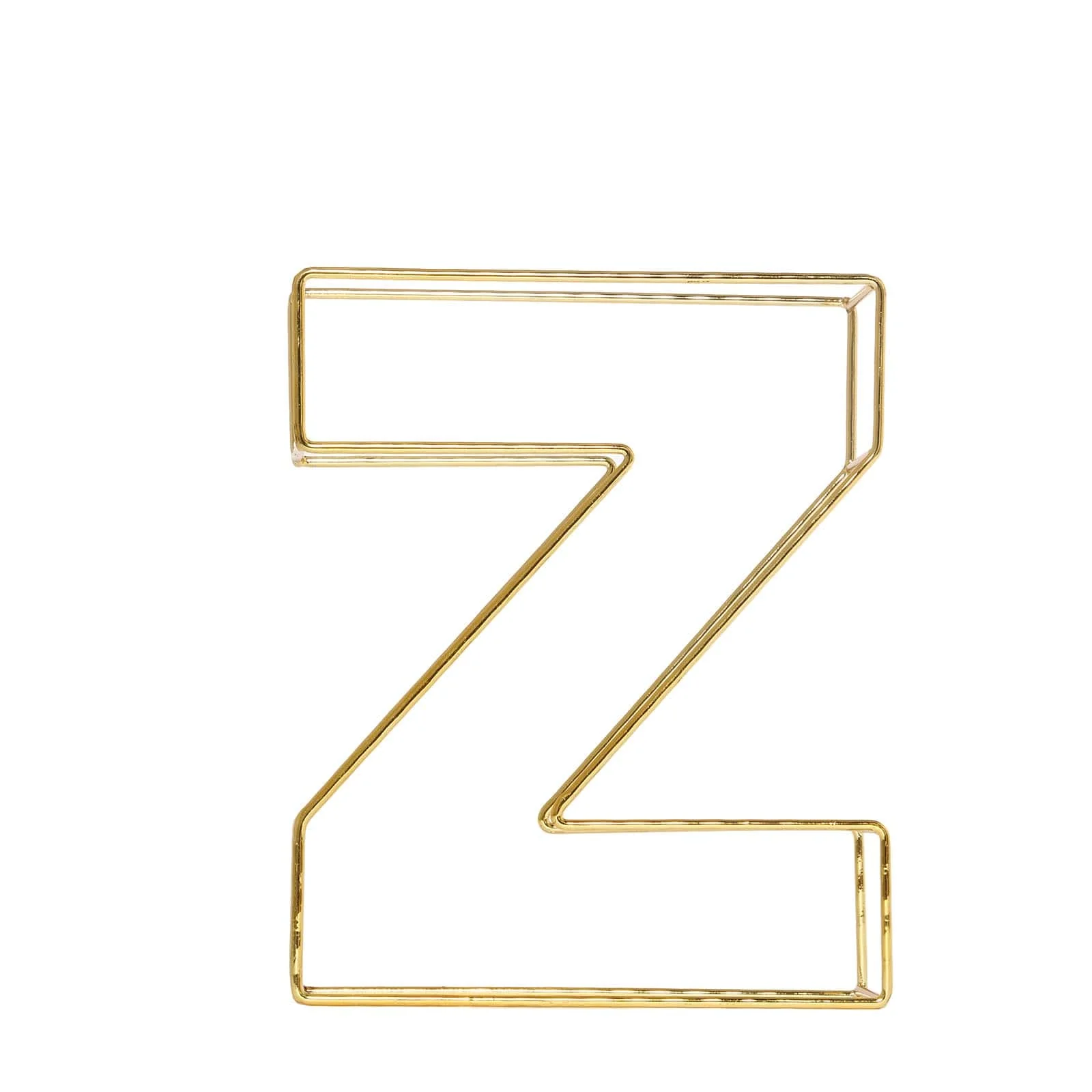 Gold Freestanding 3D Decorative Wire "Z" Letter, Wedding Centerpiece 8" Tall - Image 14