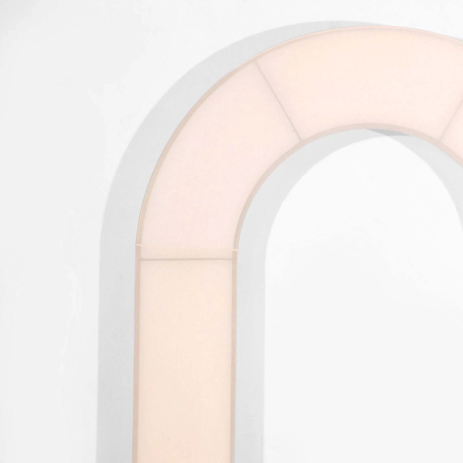 Blush Spandex Fitted Open Arch Backdrop Cover, Double-Sided U-Shaped Wedding Arch Slipcover 8ft - Image 10