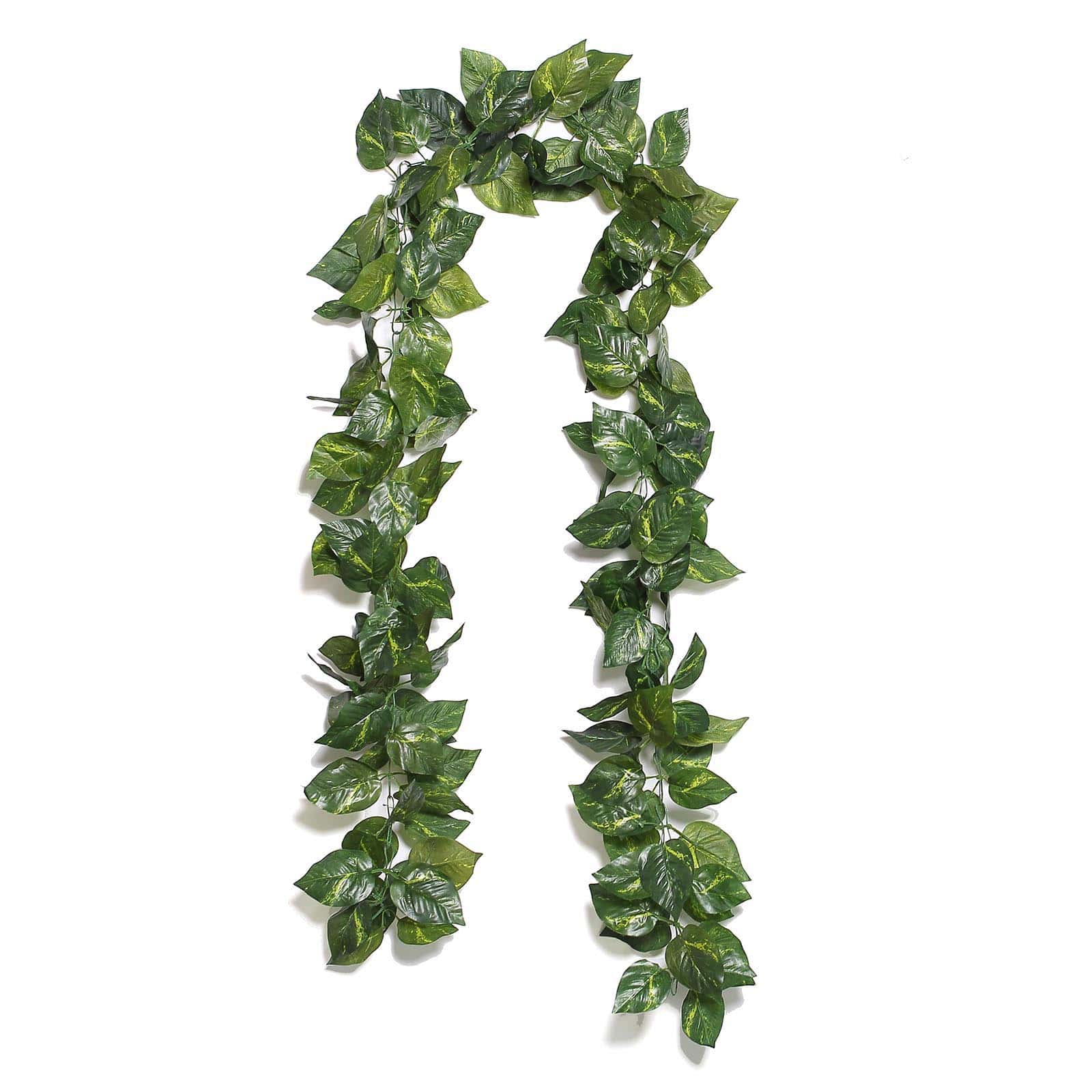 Green UV Protected Artificial Silk Ivy Leaf Garland Vine, Outdoor/Indoor 8ft - Image 6