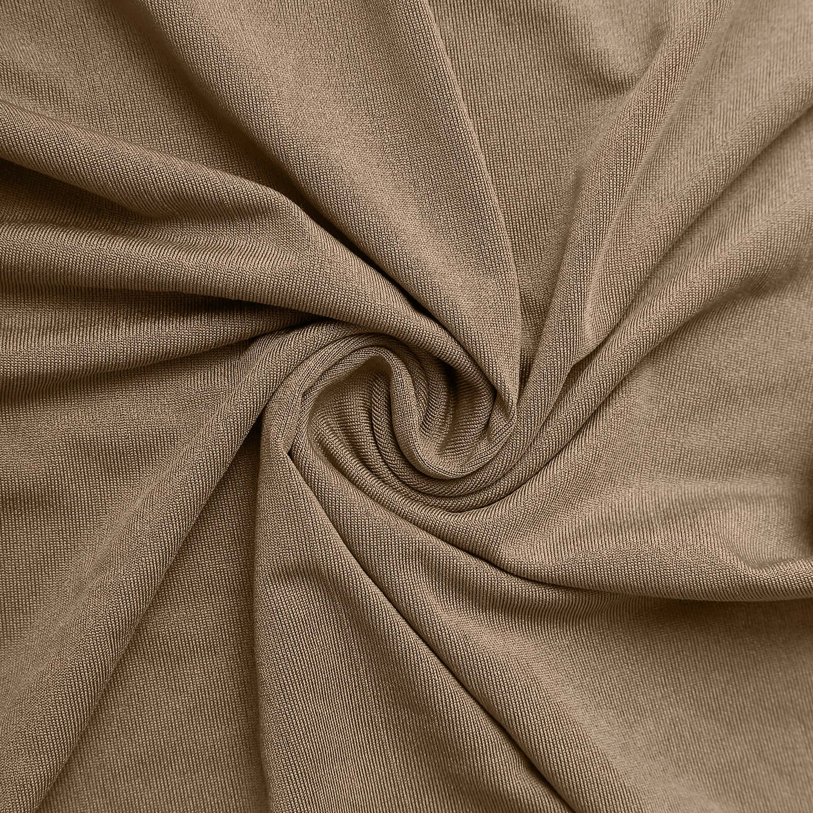 Taupe Spandex Fitted Open Arch Backdrop Cover, Double-Sided U-Shaped Wedding Arch Slipcover 8ft - Image 13