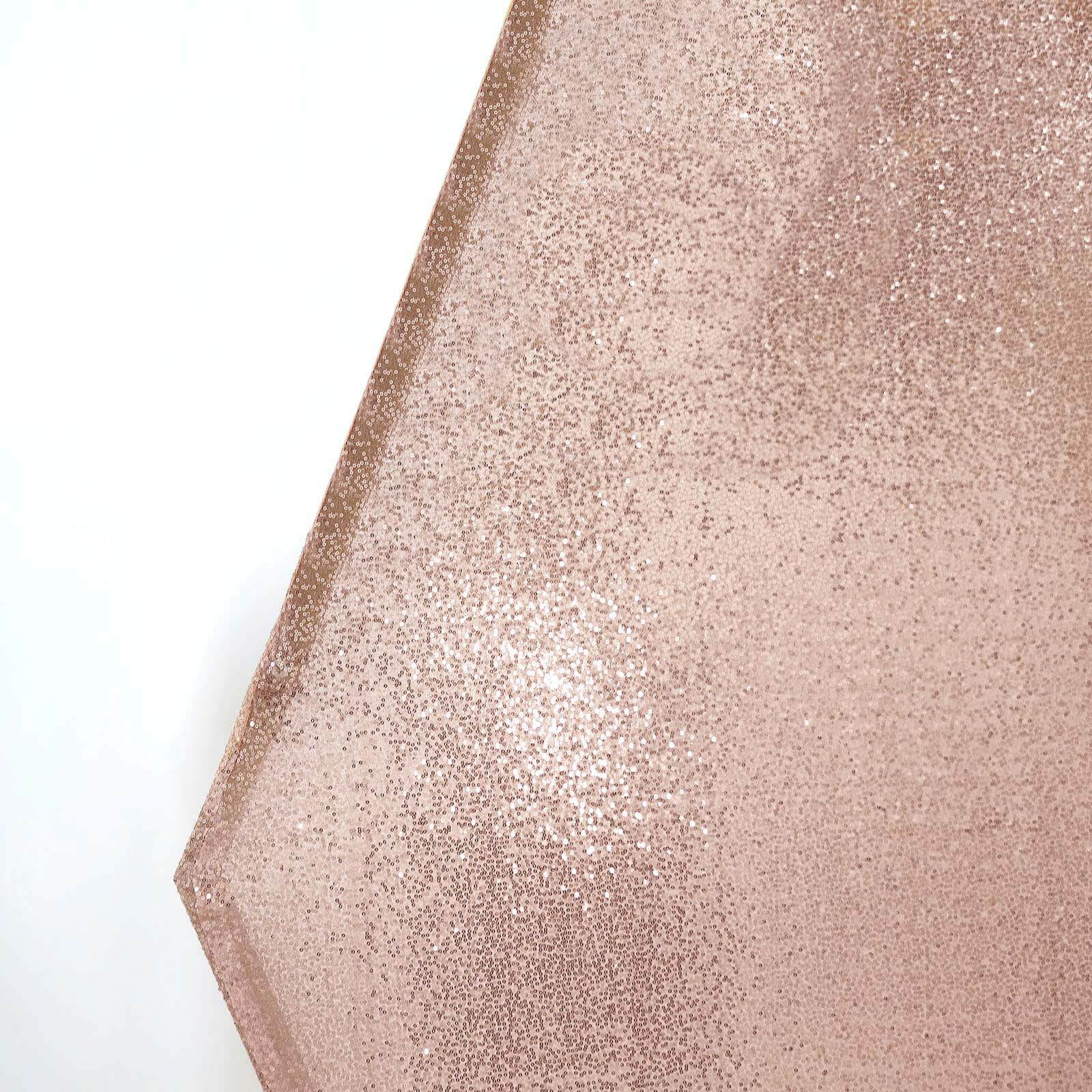 Rose Gold Sparkle Sequin Hexagon Wedding Arch Cover, Shiny Shimmer 2-Sided Custom Fit Backdrop Stand Cover 8ftx7ft - Image 8