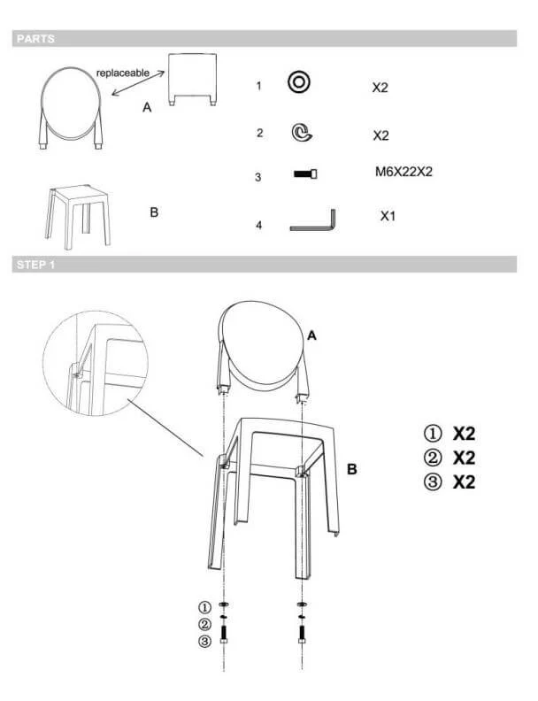 Acrylic Banquet Ghost Chair Clear with Oval Back - Transparent Armless Design for Sophisticated Events - Image 7