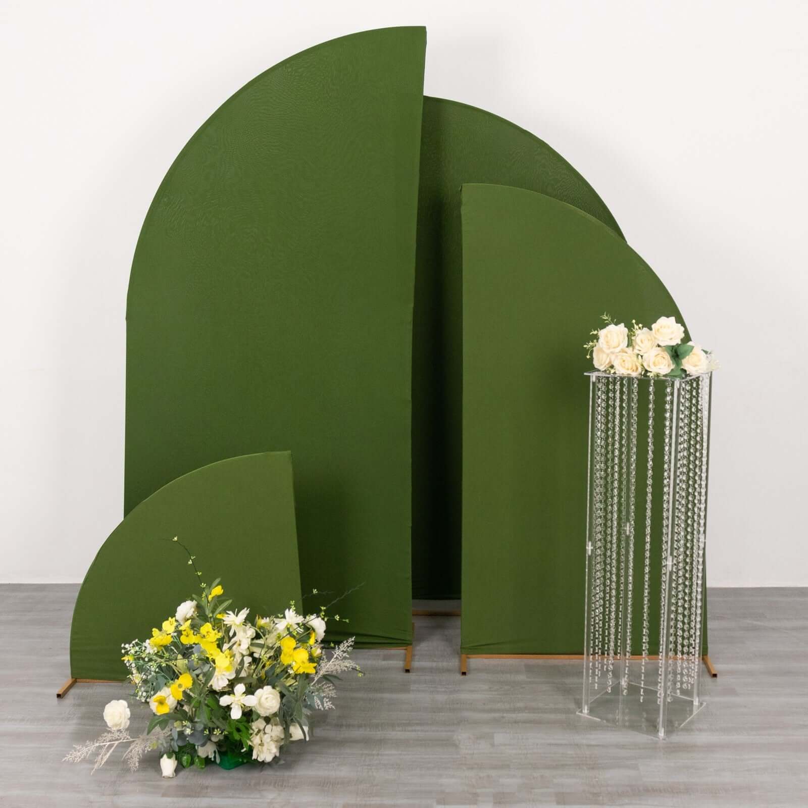 Acrylic Flower Pedestal Vase Pillar Stand 40" Clear with Crystal Beads - Durable Wedding Floor Centerpiece - Image 3