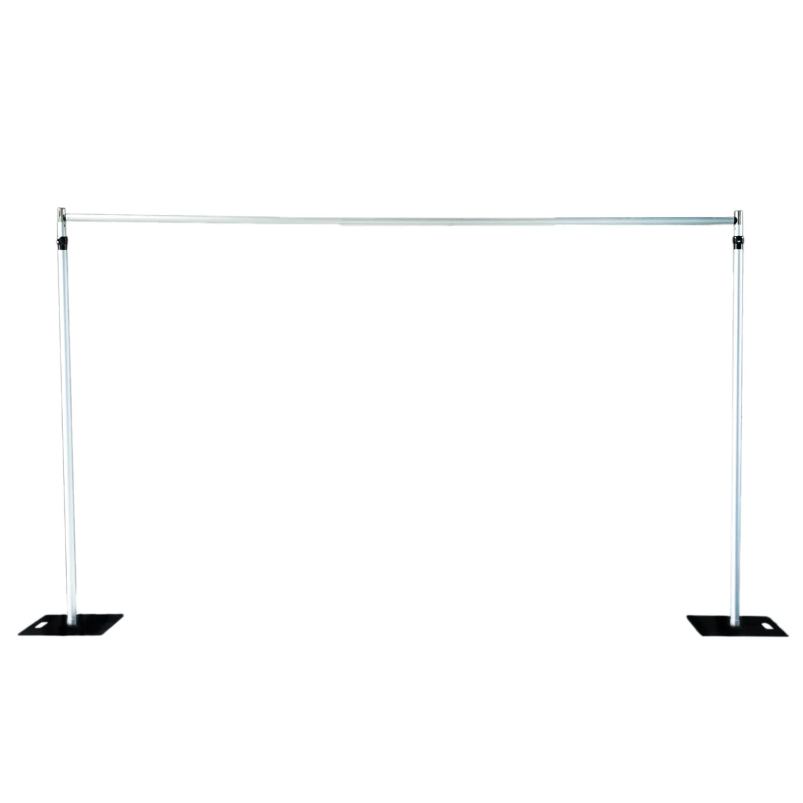 Aluminum Adjustable Backdrop Stand with Heavy Duty Steel Base Plate, Commercial Grade DIY Pipe and Drape Photography Background Frame - 12ft - Image 7