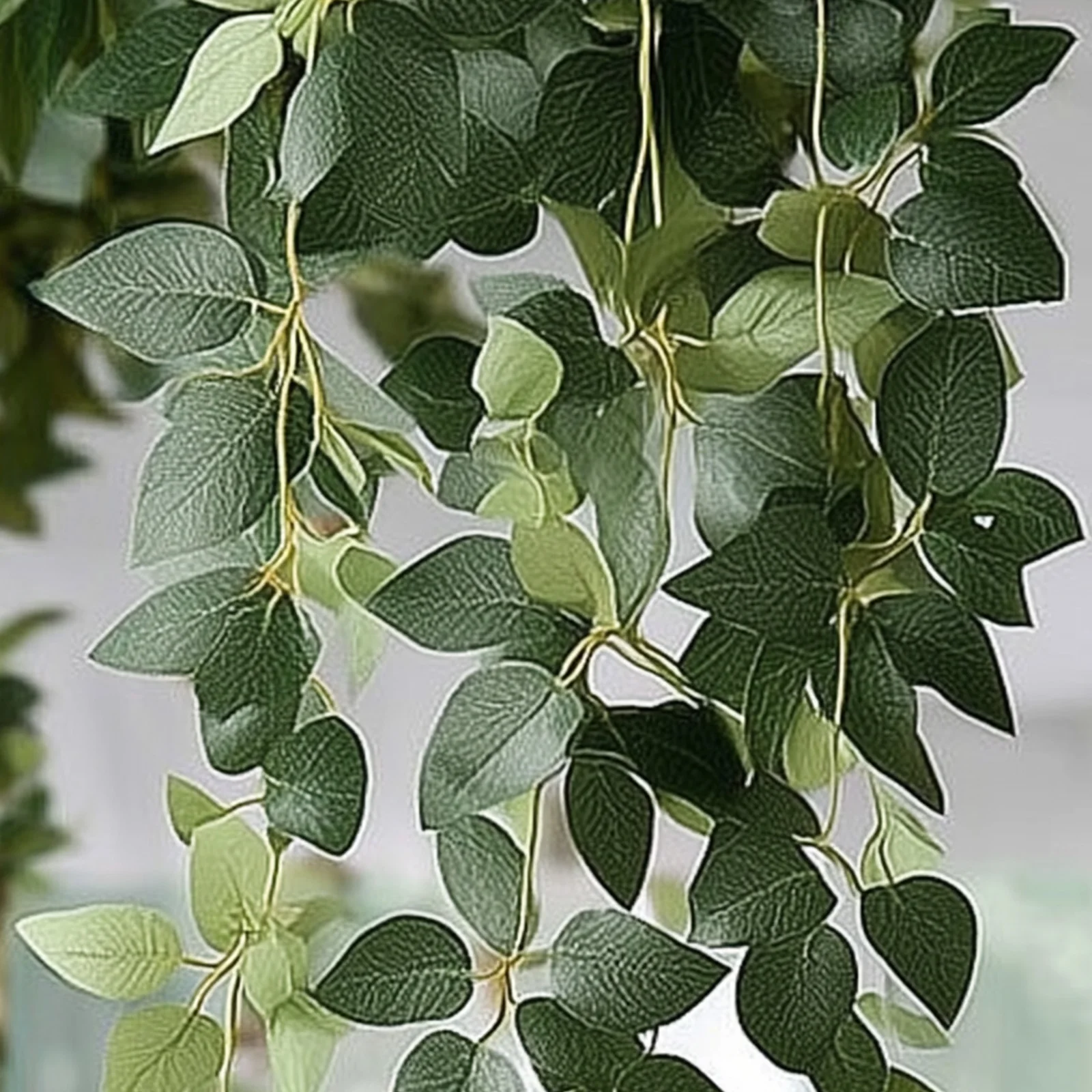 3-Pack Artificial Hanging Greenery Bushes – 40" Silk Rose Leaf Vines for Indoor Wall Decor, Garden & Wedding Backdrop - Image 2