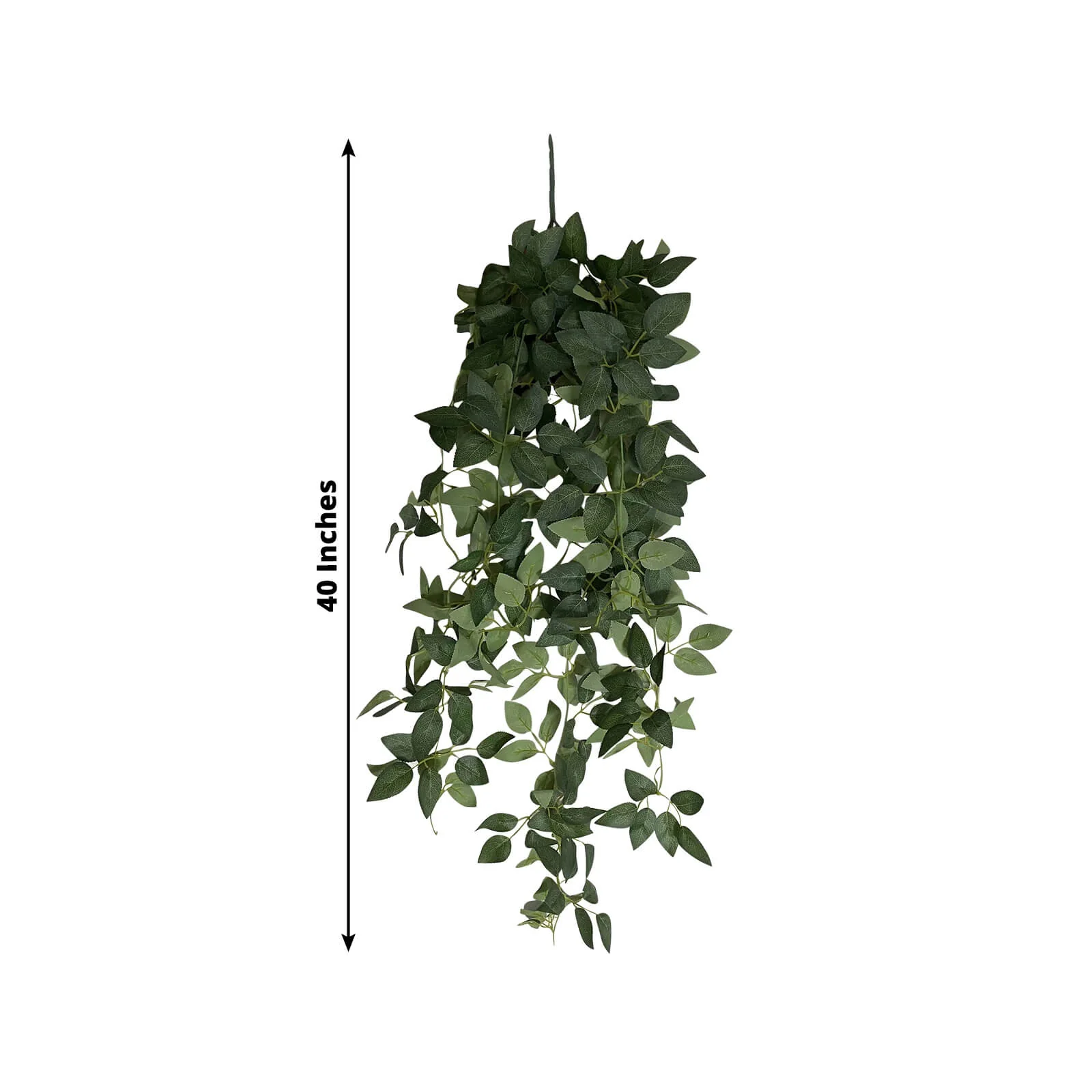 3-Pack Artificial Hanging Greenery Bushes – 40" Silk Rose Leaf Vines for Indoor Wall Decor, Garden & Wedding Backdrop - Image 3