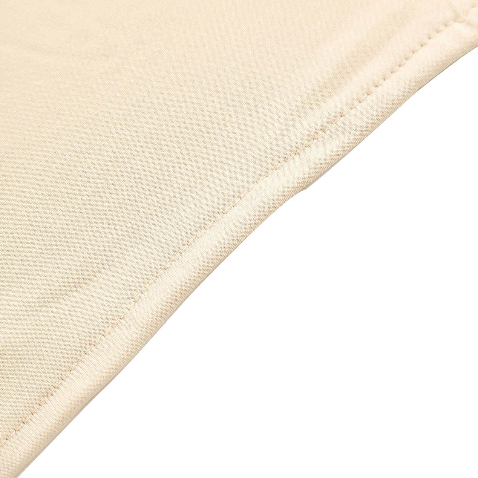Beige Spandex Fitted Chiara Backdrop Stand Cover For Half Moon Top Wedding Arch - 8ft - Image 12