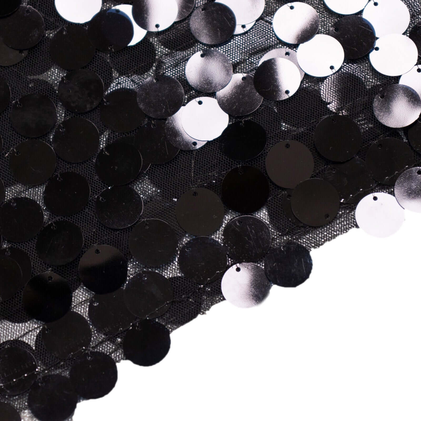 Black Double Sided Big Payette Sequin Chiara Backdrop Stand Cover For Half Moon Wedding Arch 6ft - Image 9
