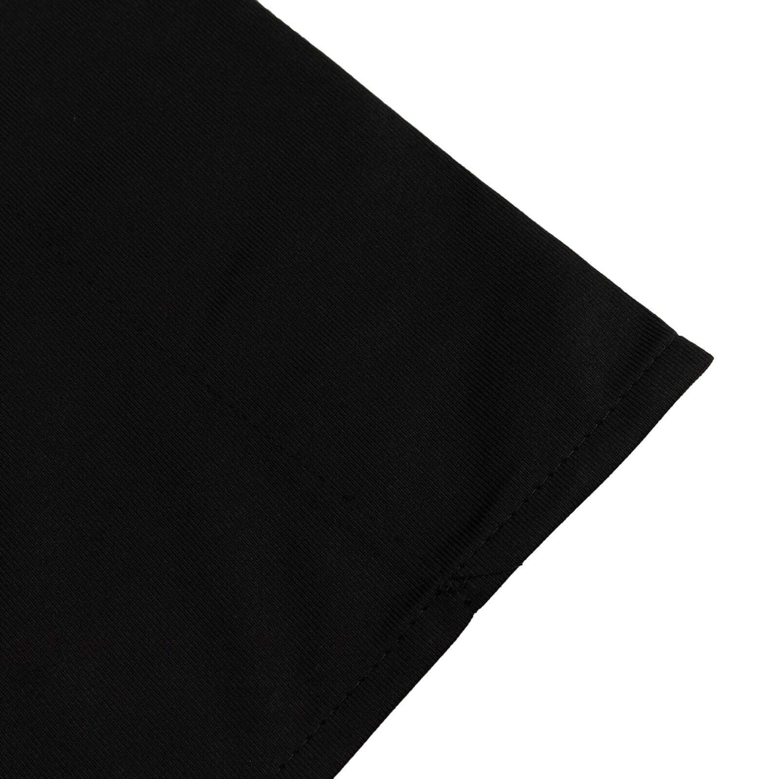Black Scuba Polyester Backdrop Drape Curtain, Durable Flame Resistant Event Divider Panel Wrinkle Free With Rod Pockets - 5ftx14ft - Image 8