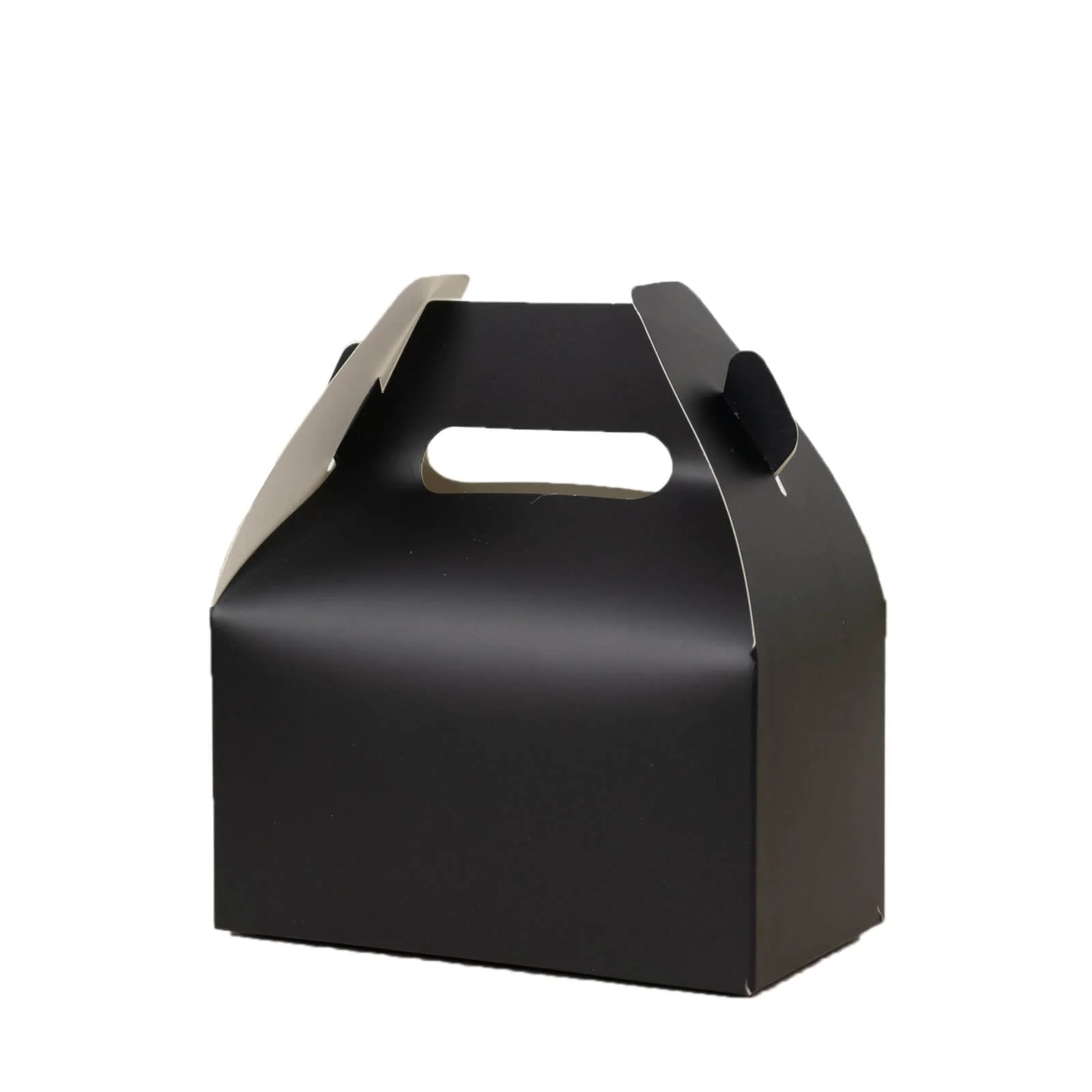 25 Pack Party Favor Gift Tote Gable Boxes, Matte Black Candy Treat Boxes - 6"x3.5"x7" - Image 7
