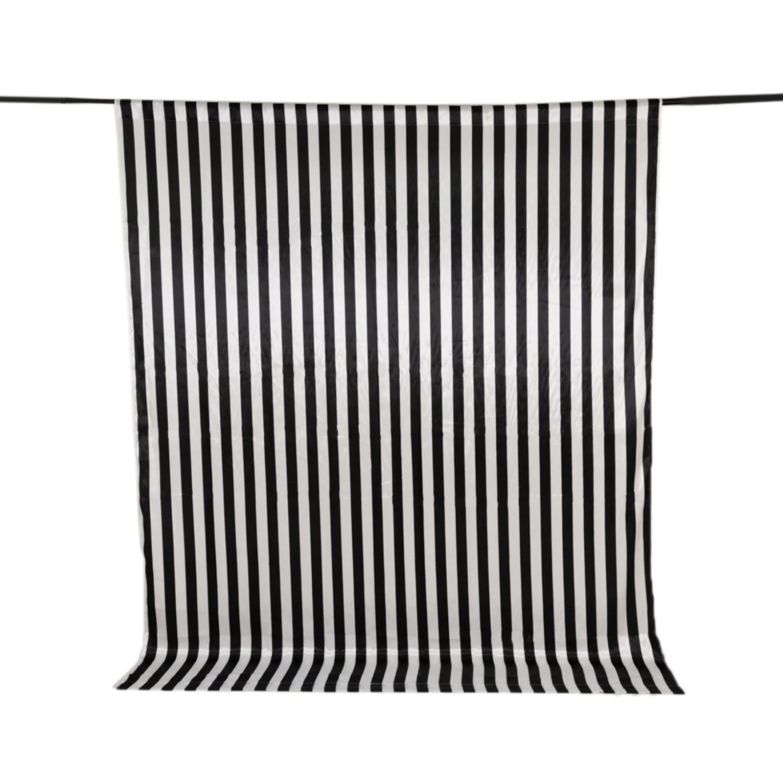 Black White Striped Satin Backdrop Curtain Panel, Glossy Event Photography Background Room Divider Curtain Drapery - 8ftx10ft - Image 7