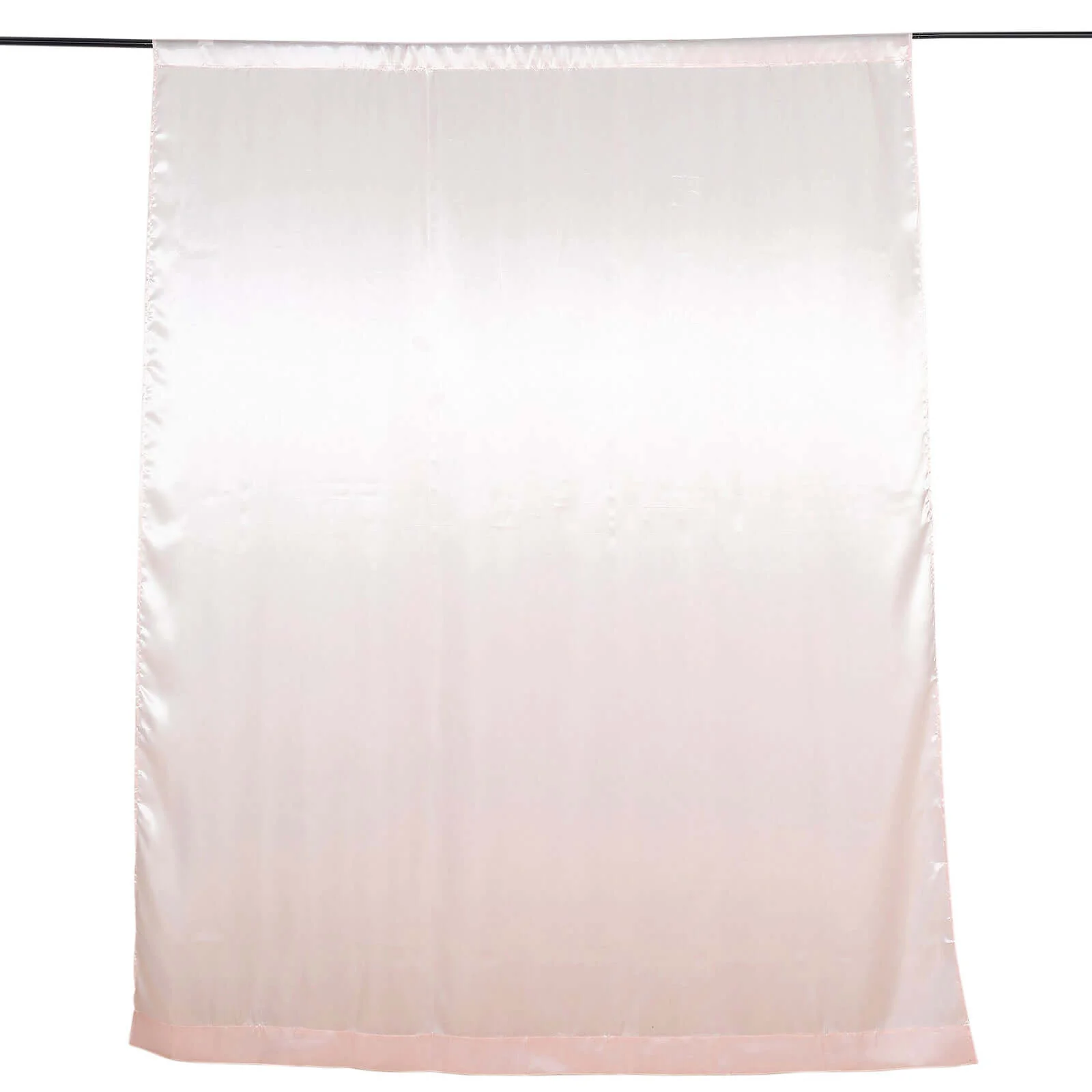 Blush Satin Backdrop Drape Curtain, Photo Booth Event Divider Panel - 8ftx10ft - Image 6