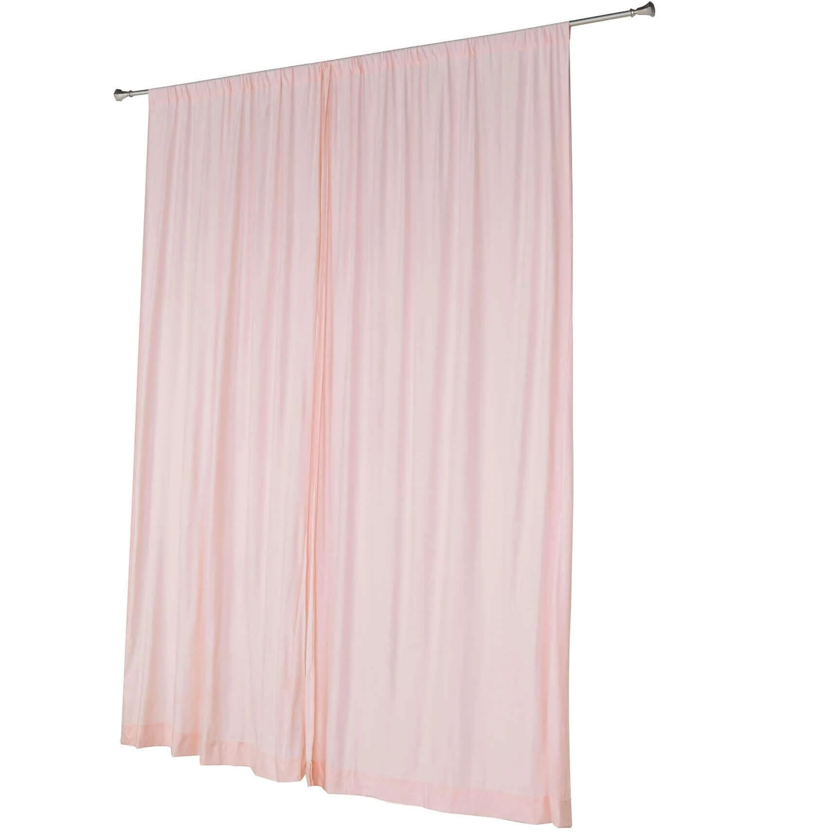 2 Pack 5ftx10ft Blush Scuba Polyester Backdrop Drape Curtains, Durable Flame Resistant Event Divider Panels Wrinkle Free With Rod Pockets - Image 7