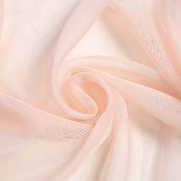 Blush Sheer Organza Wedding Arch Draping Fabric, Long Curtain Backdrop Window Scarf Valance 18ft - Image 7