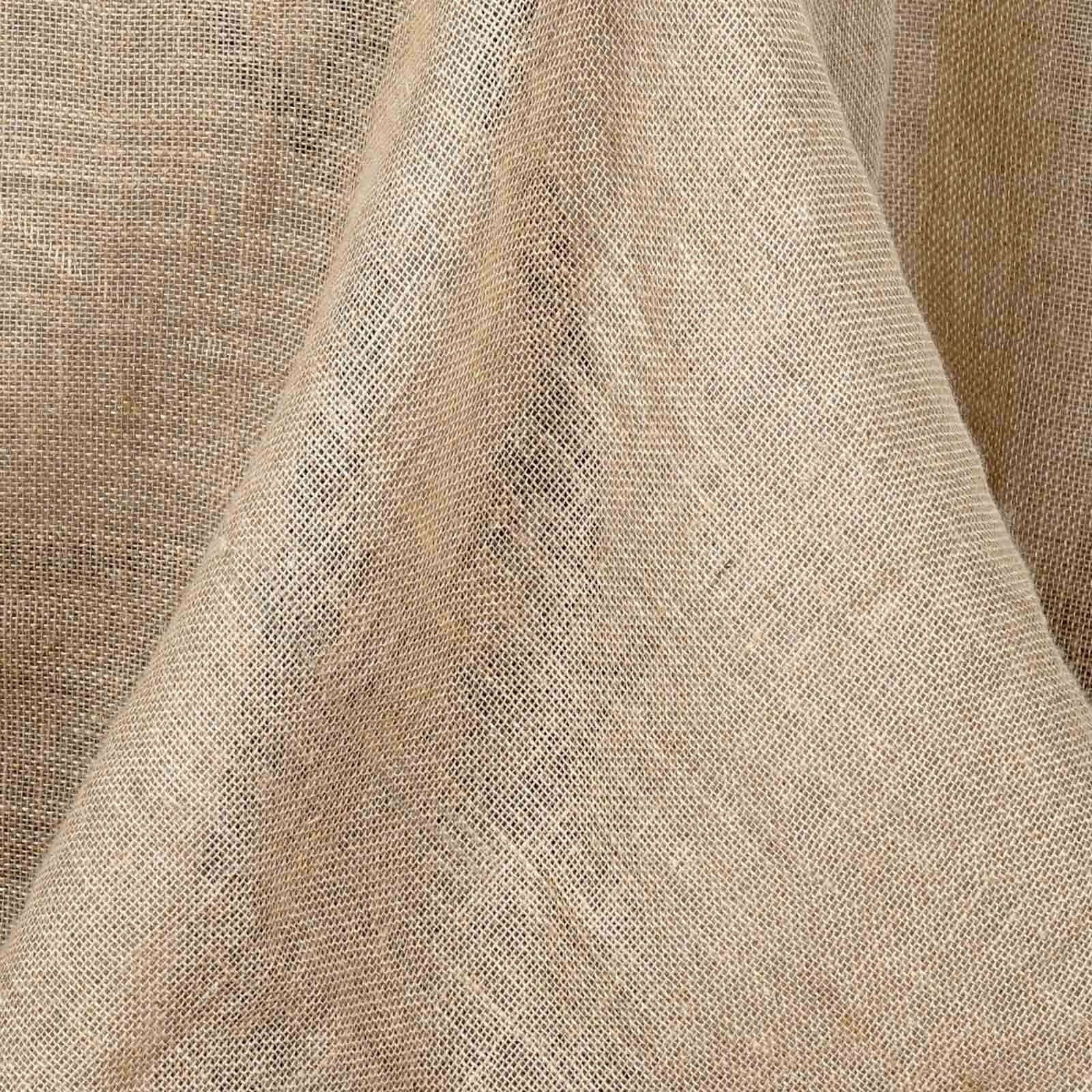 Burlap Jute Rectangle Tablecloth 60"x102" Natural - Rustic Boho Chic Table Linen - Image 3