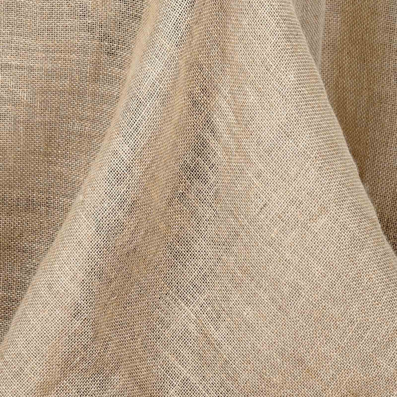 Burlap Jute Rectangle Tablecloth 60"x126" Natural - Rustic Boho Chic Table Linen - Image 2