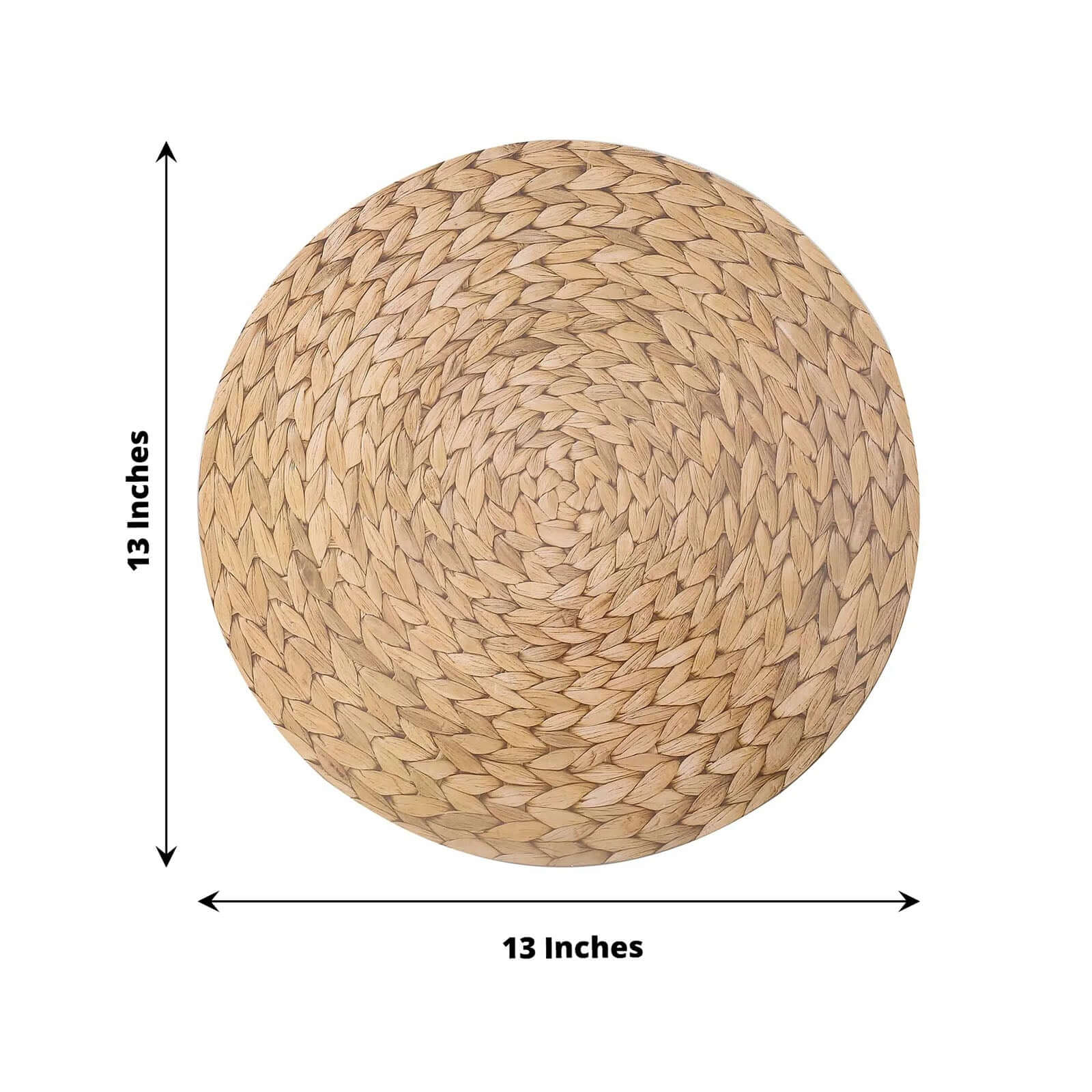 6-Pack Disposable Table Placemats 13" Natural with Woven Rattan Print - 700GSM Cardboard Placemats for Rustic & Boho Themed Events - Image 3