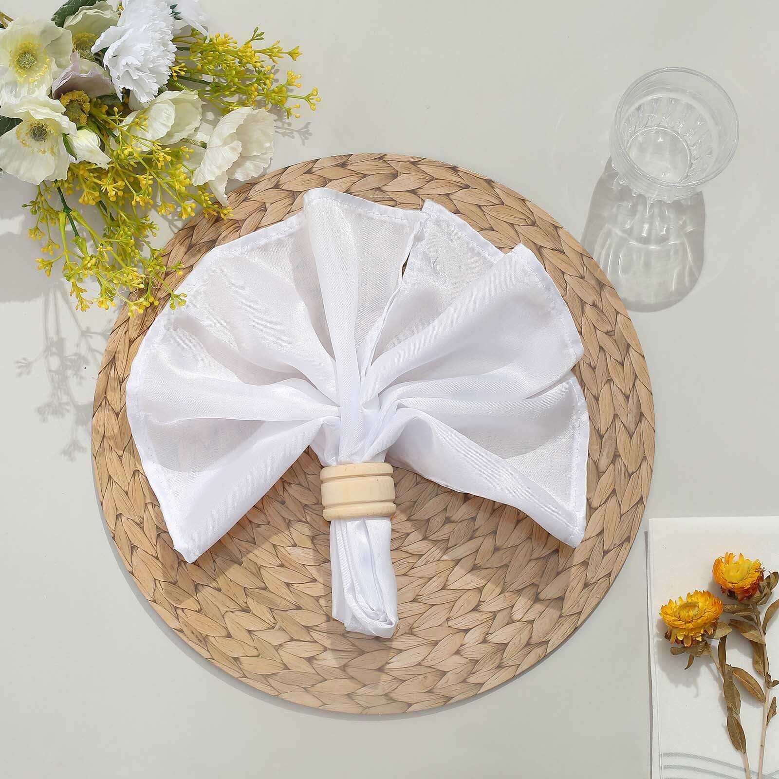 6-Pack Disposable Table Placemats 13" Natural with Woven Rattan Print - 700GSM Cardboard Placemats for Rustic & Boho Themed Events - Image 6