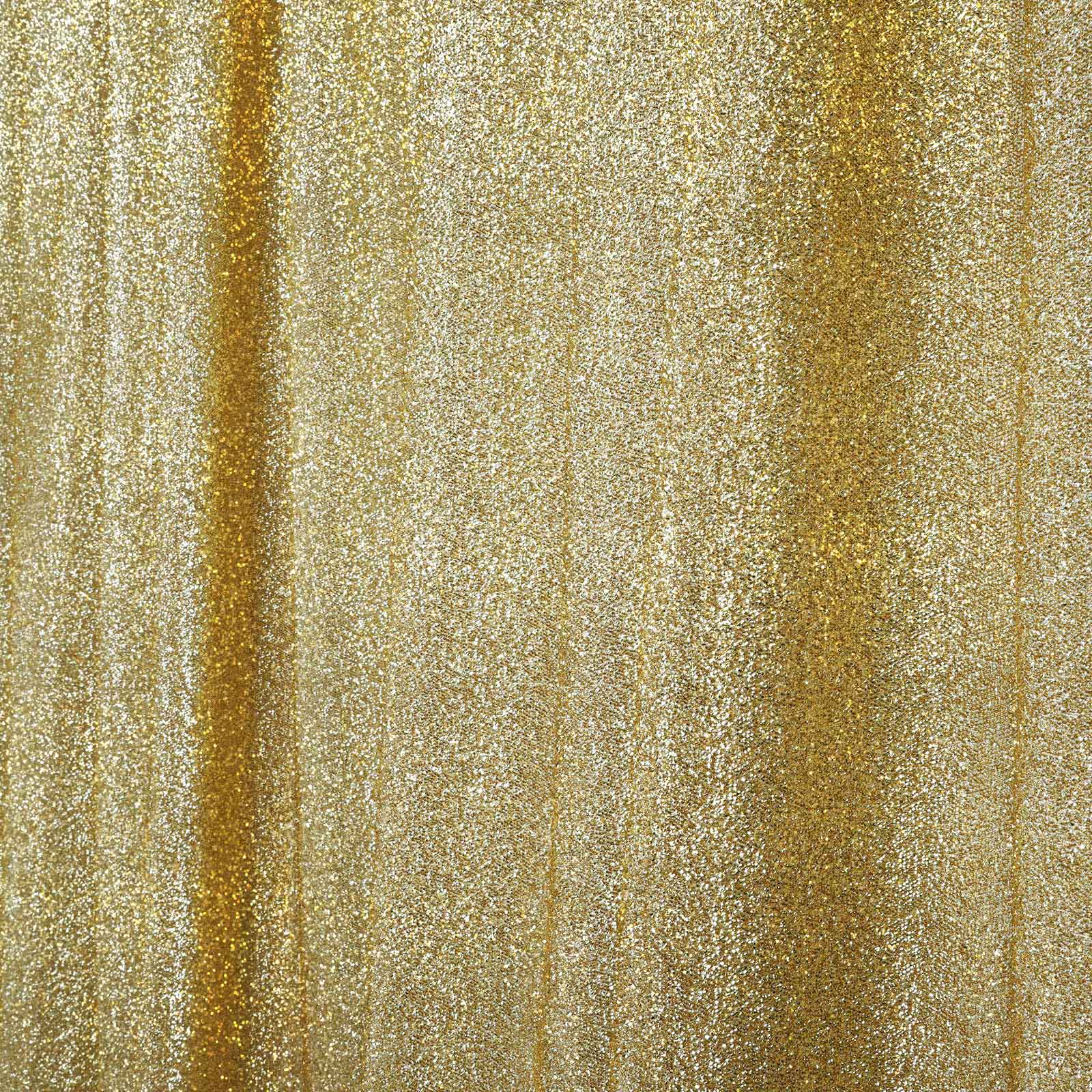Champagne Metallic Shimmer Tinsel Backdrop Drape Curtain, Event Background Divider Panel - 20ftx10ft - Image 6