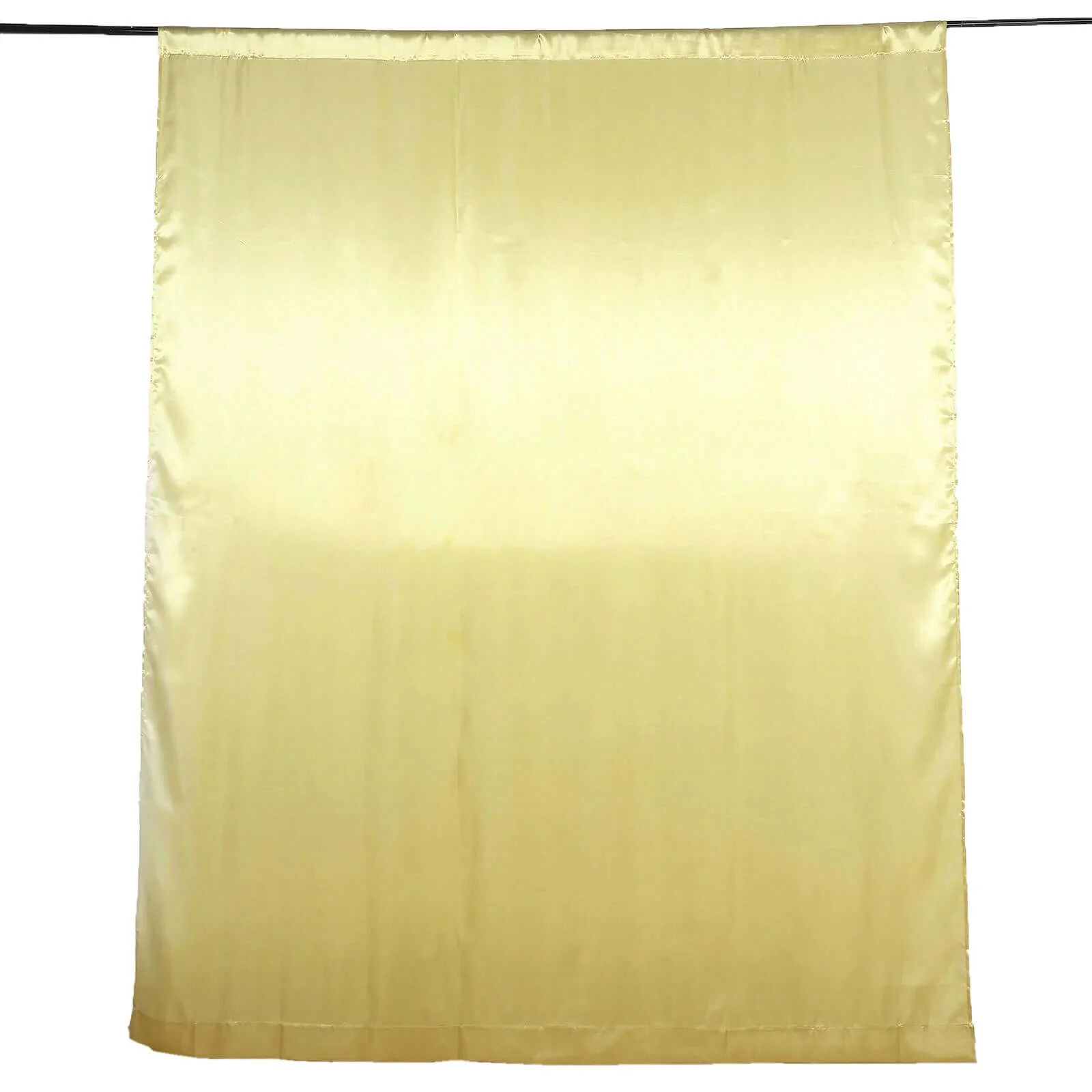 Champagne Satin Backdrop Drape Curtain, Photo Booth Event Divider Panel - 8ftx10ft - Image 7