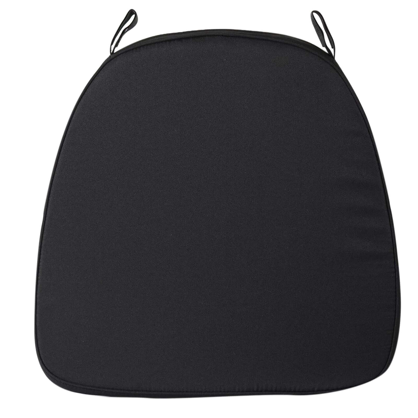 Chiavari Chair Pad Memory Foam 1.5" Thick with Ties Black - Removable Cover for Weddings & Events - Image 6